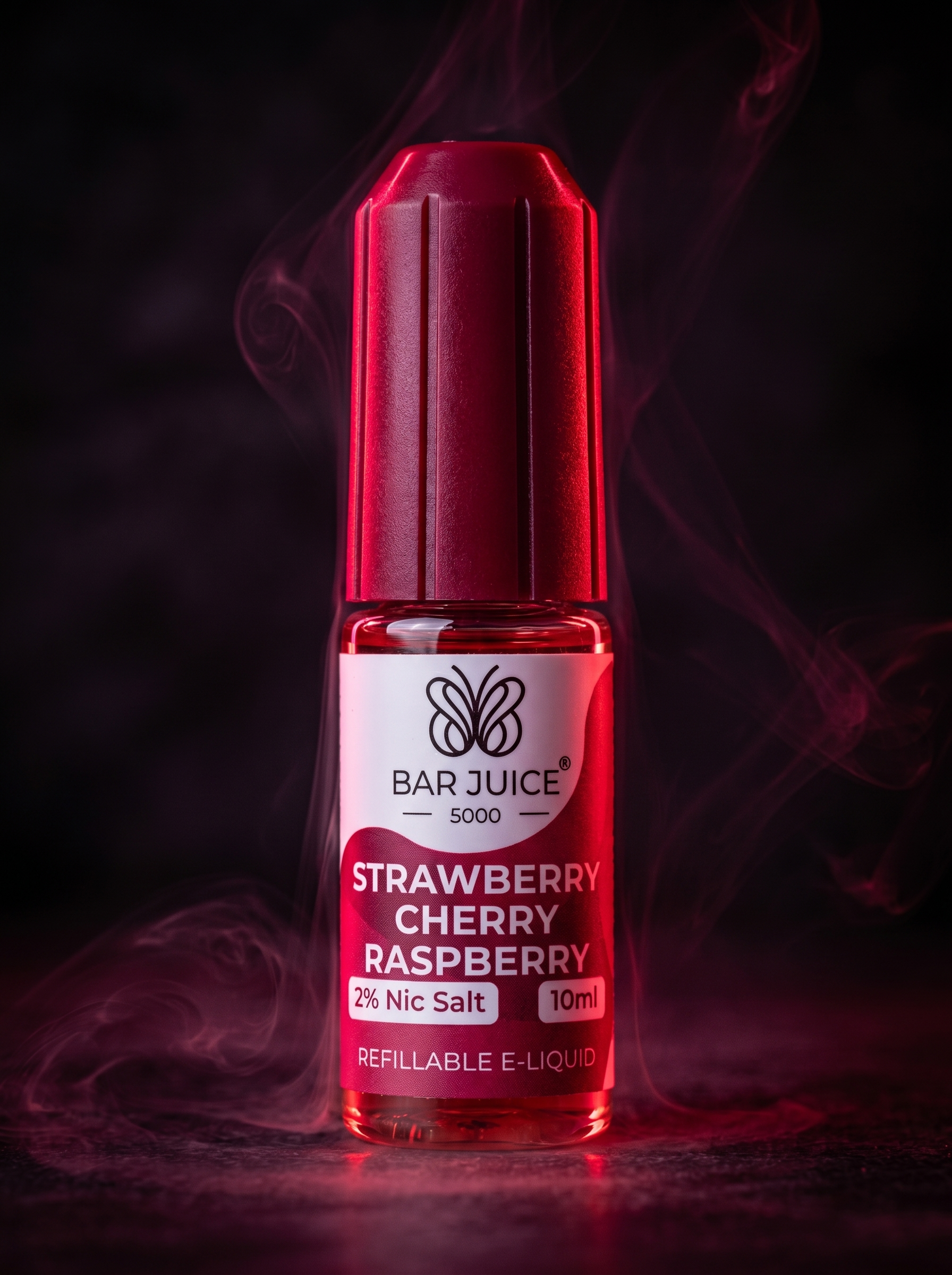 Bar Juice Strawberry Cherry Raspberry Nic Salt E-Liquid 20mg 10ml