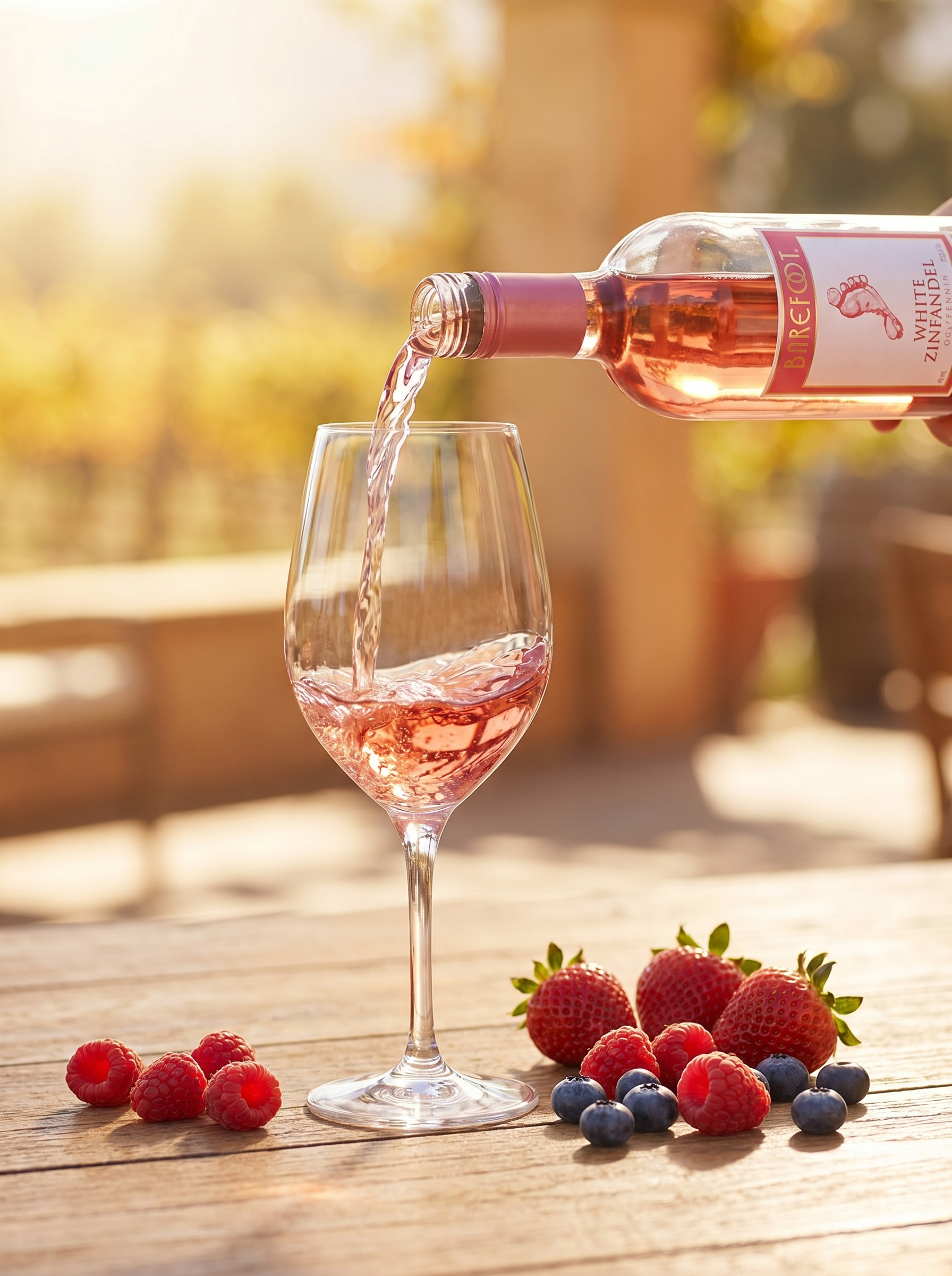 Barefoot White Zinfandel Rose Wine 750ml
