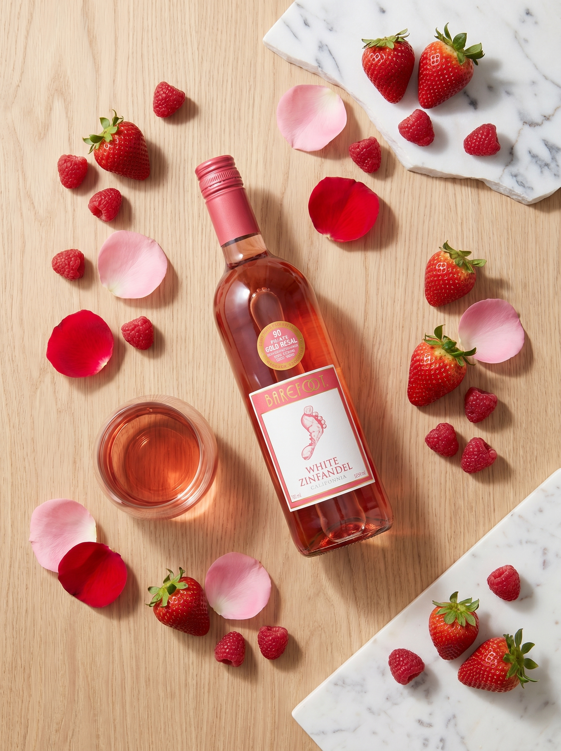 Barefoot White Zinfandel Rose Wine 750ml
