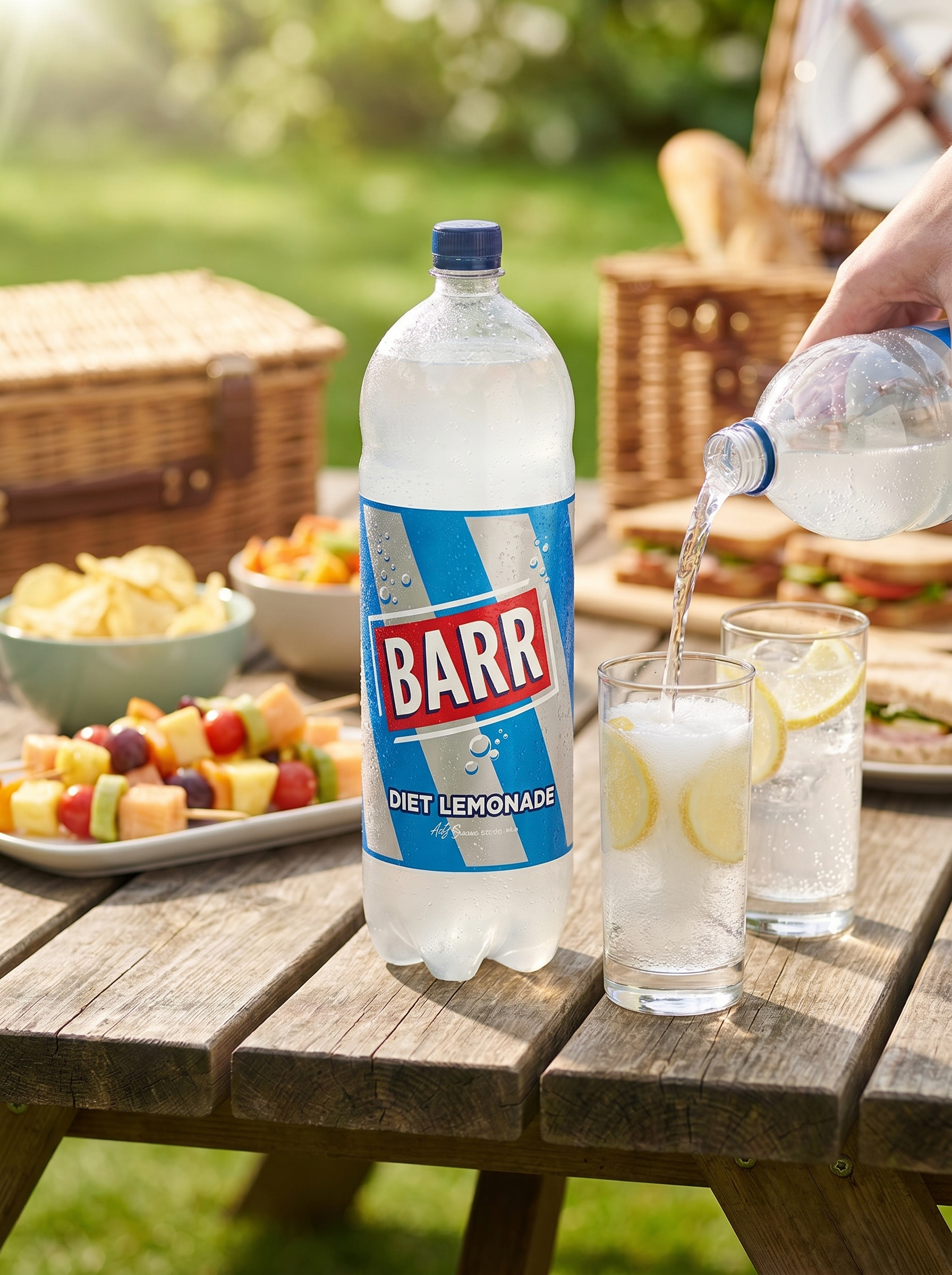 Barr Diet Lemonade Soft Drink 2 Litre Bottle