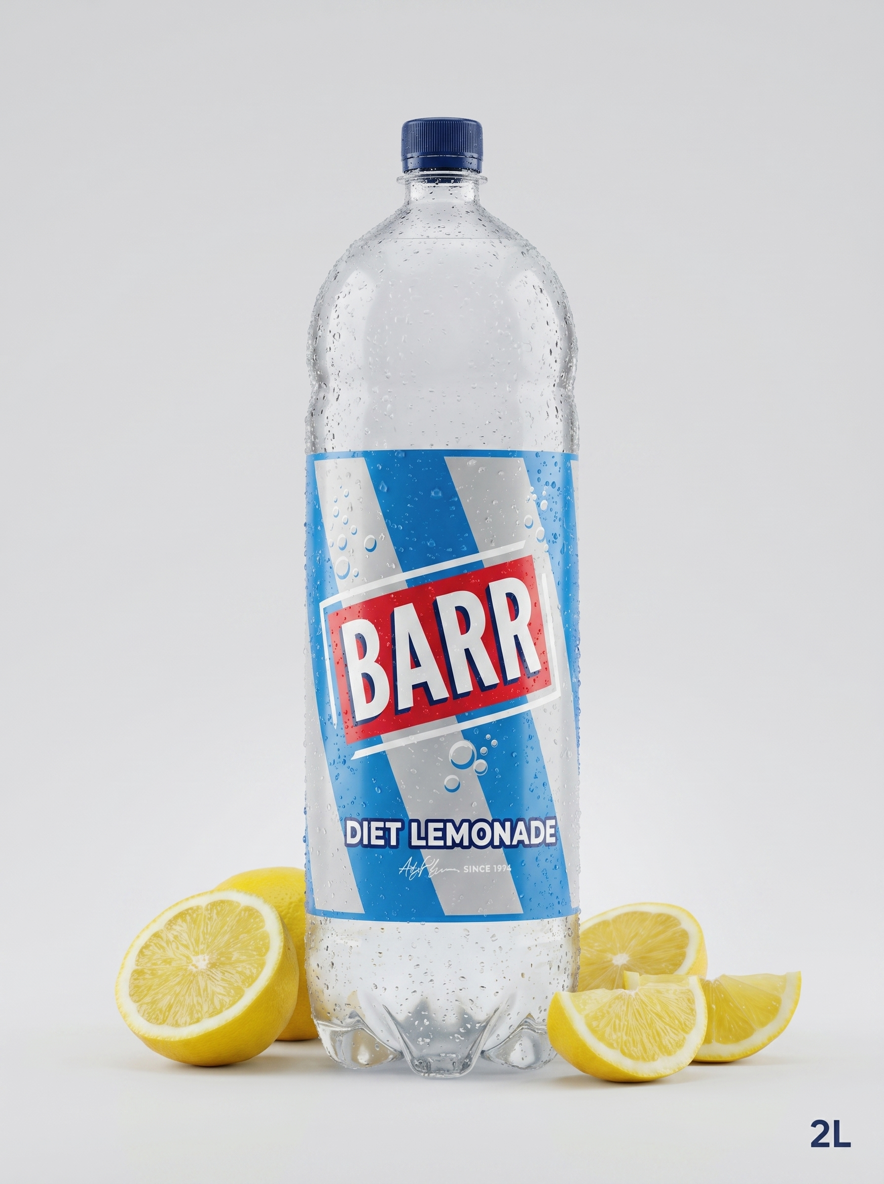 Barr Diet Lemonade Soft Drink 2 Litre Bottle