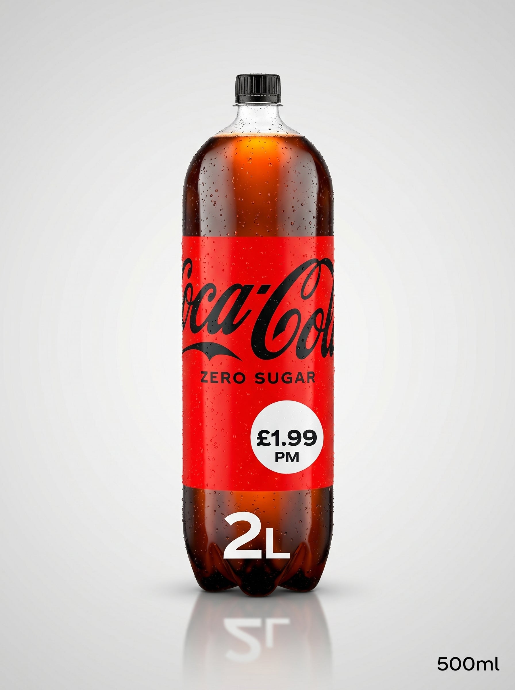 Coca-Cola Zero Sugar Soft Drink 500ml Bottle