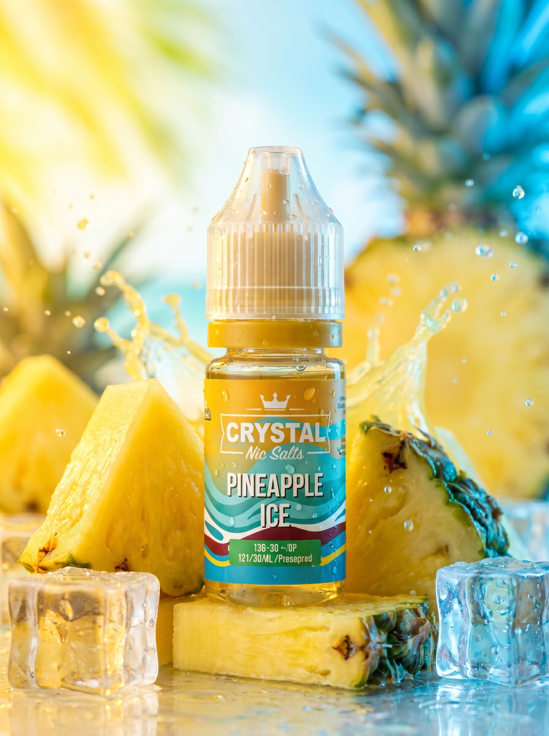 Crystal Nic Salts Pineapple Ice E-Liquid 20mg 10ml