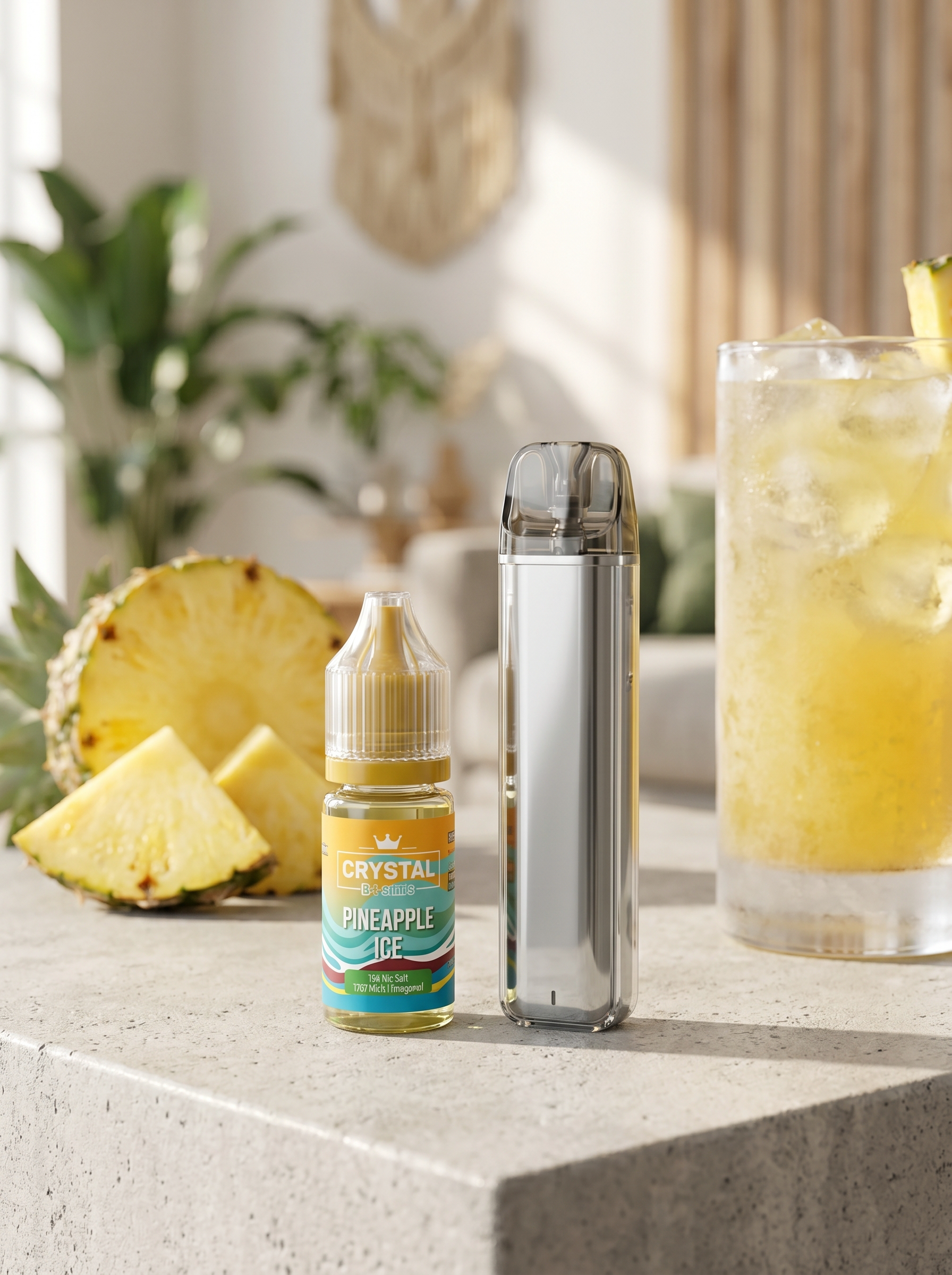 Crystal Nic Salts Pineapple Ice E-Liquid 20mg 10ml