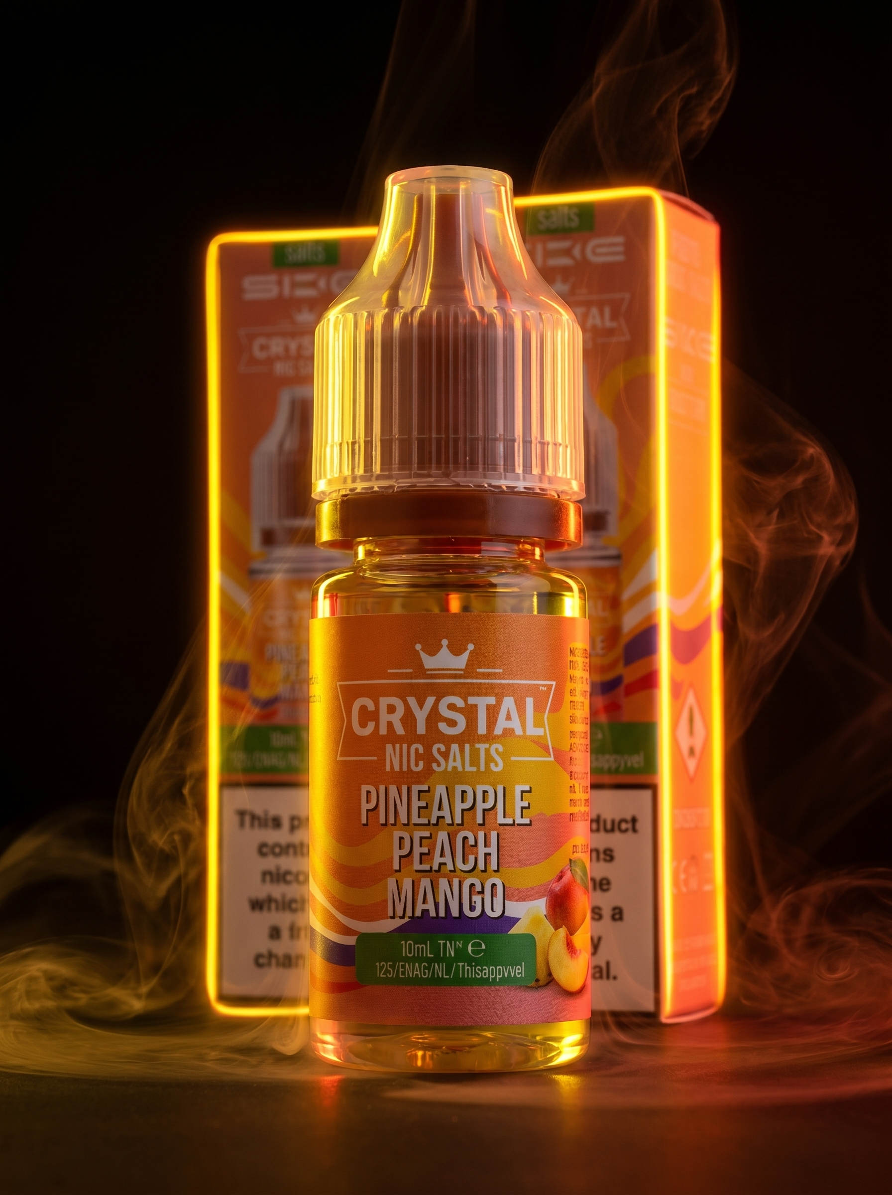 Crystal Nic Salts Pineapple Peach Mango E-Liquid 20mg 10ml