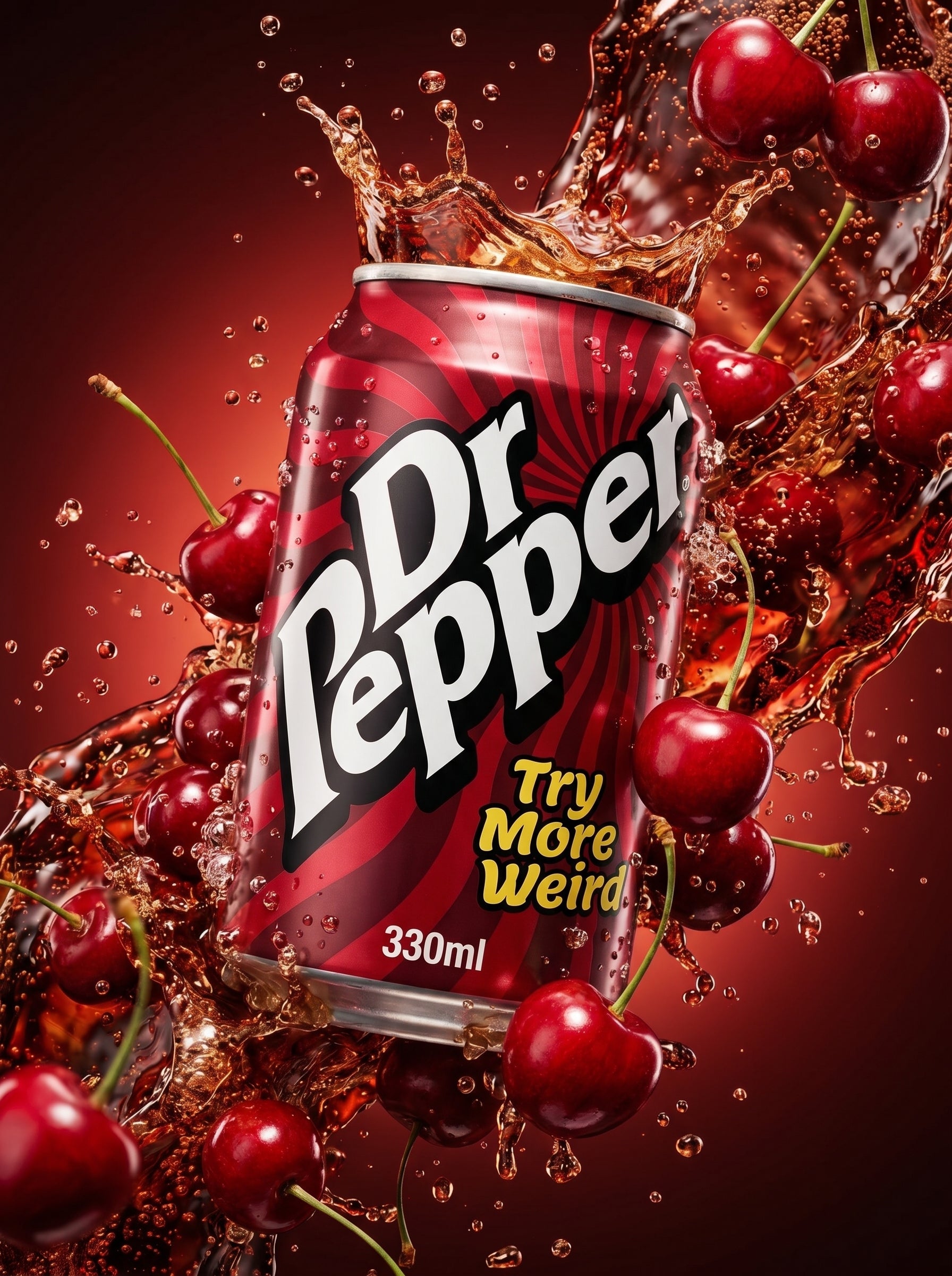Dr Pepper Original Soft Drink 330ml Can