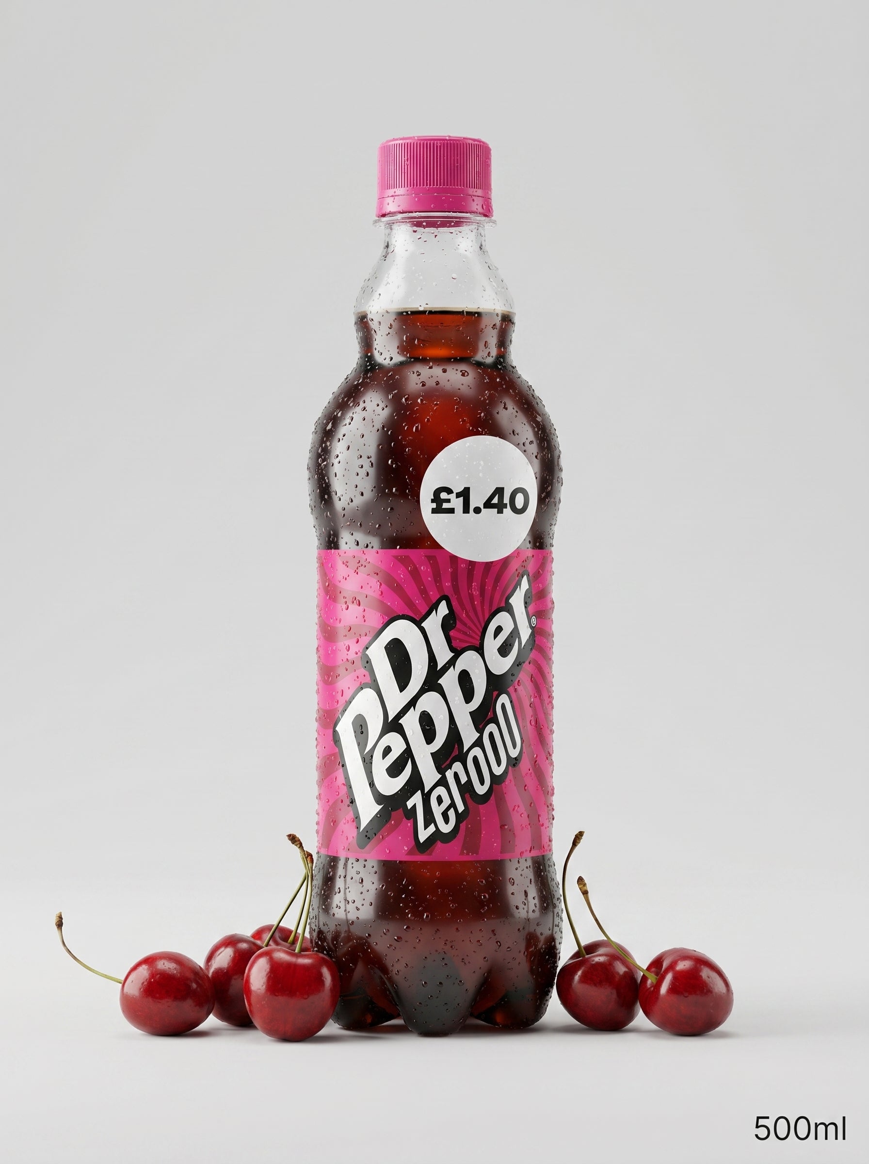 Dr Pepper Zero Sugar Soft Drink 500ml Bottle