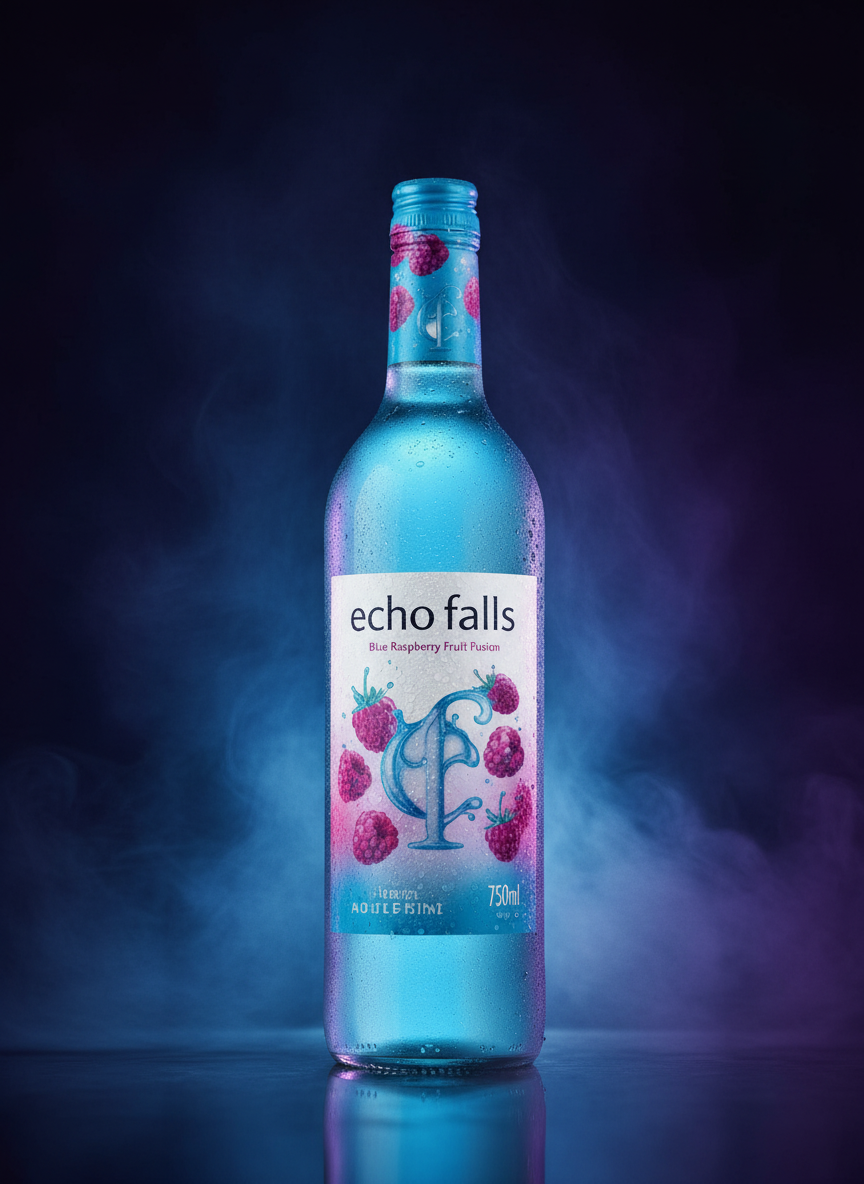 Echo Falls Blue Raspberry Fruit Fusion 750ml Bottle