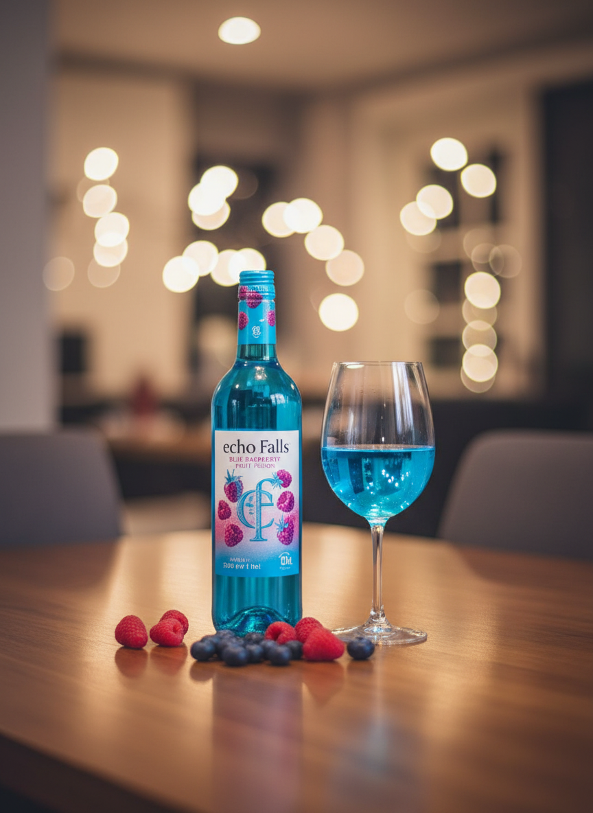 Echo Falls Blue Raspberry Fruit Fusion 750ml Bottle