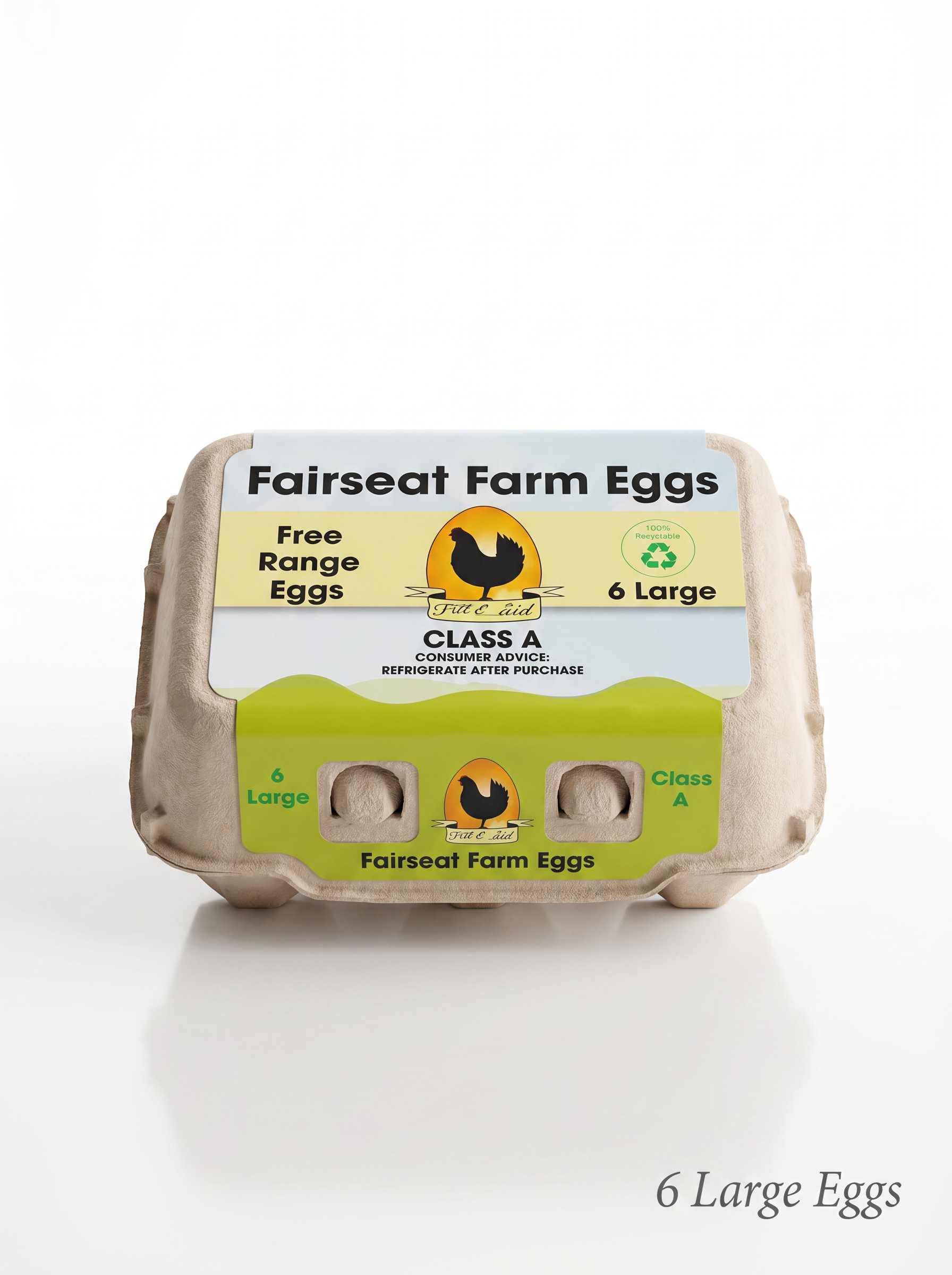 Fairseat Farm Free Range Eggs 6 Large