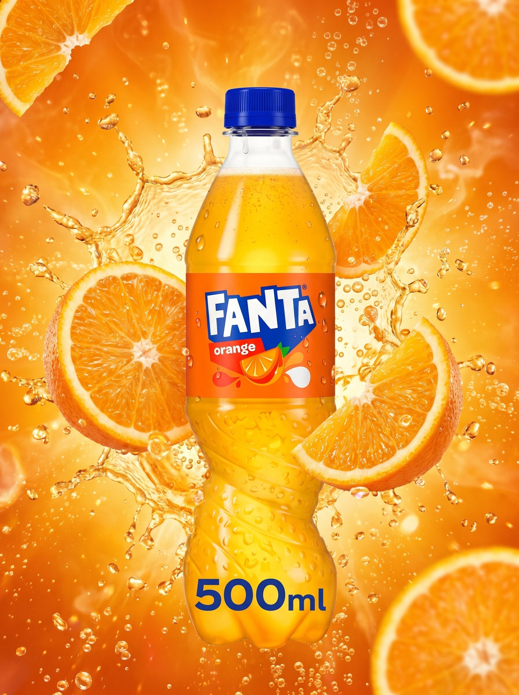 Fanta Orange Soft Drink 500ml Bottle