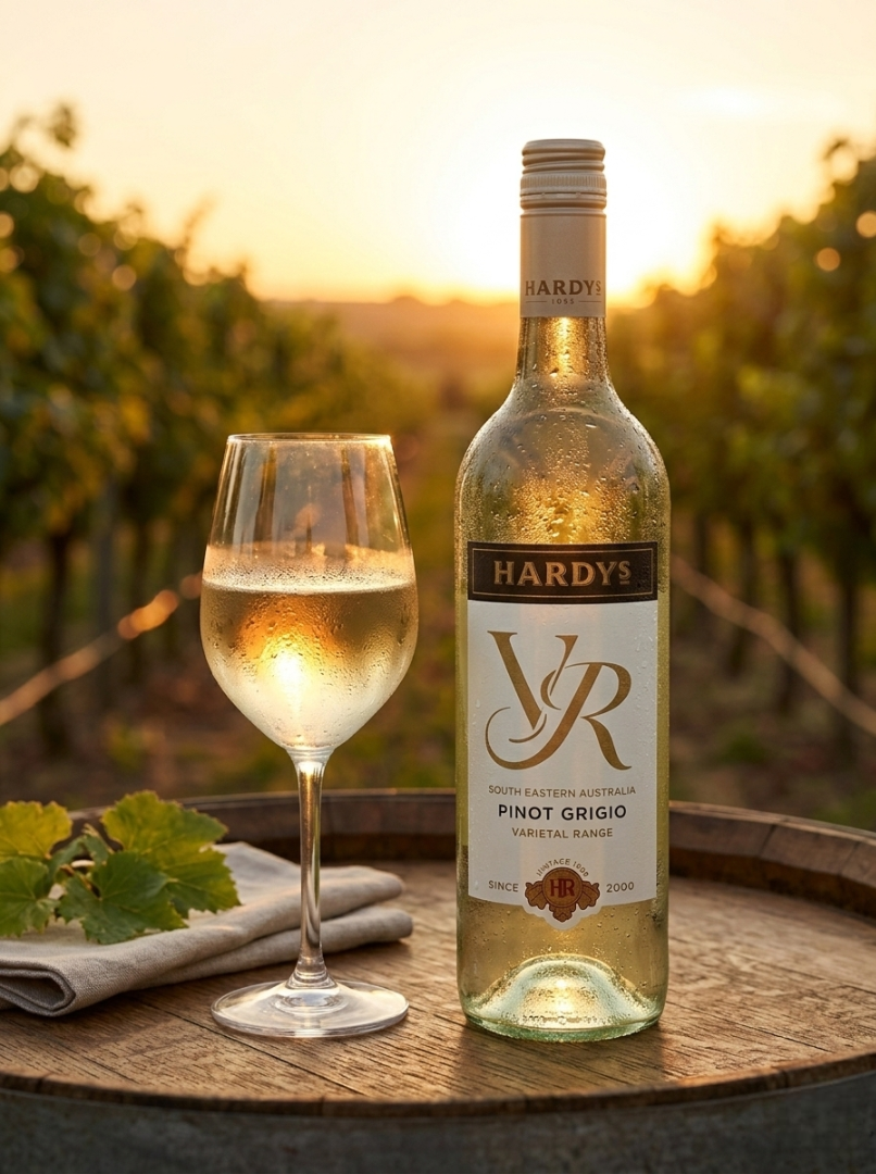 Hardys VR Pinot Grigio White Wine 750ml – Crisp & Refreshing