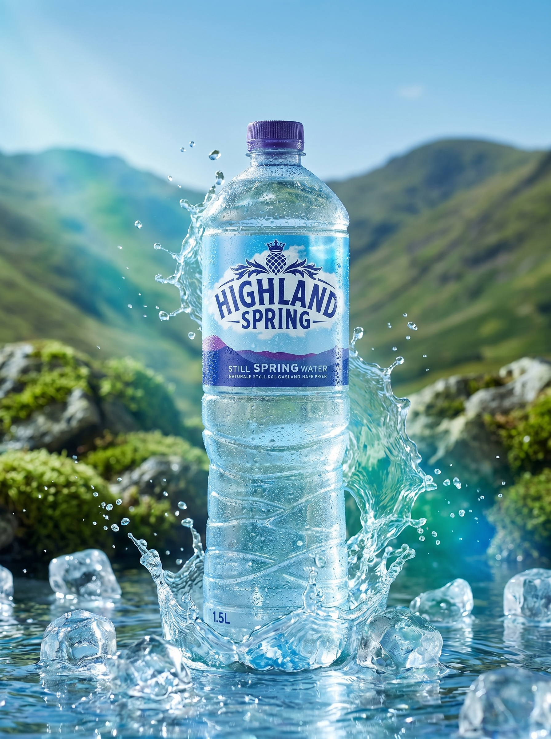 Highland Spring Still Spring Water 1.5 Litre Bottle