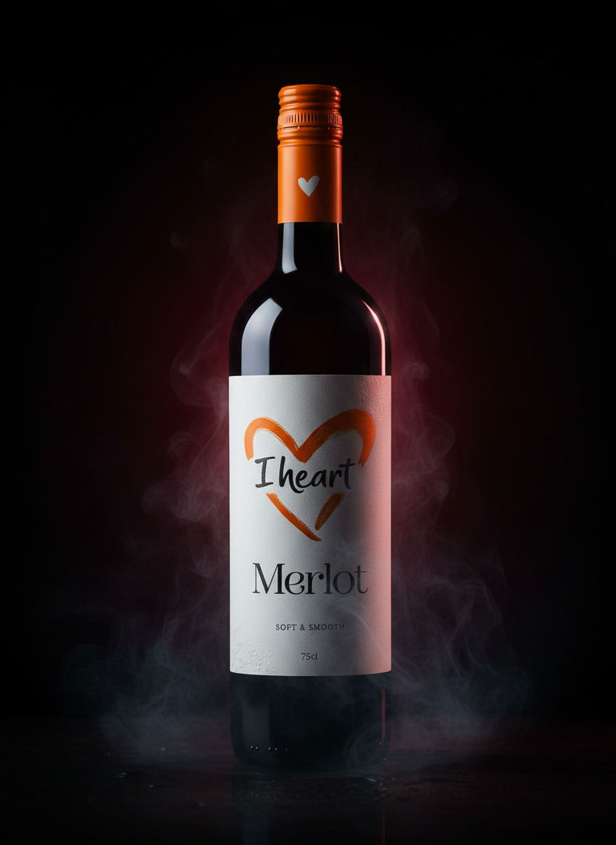 I Heart Merlot Red Wine 75cl Bottle