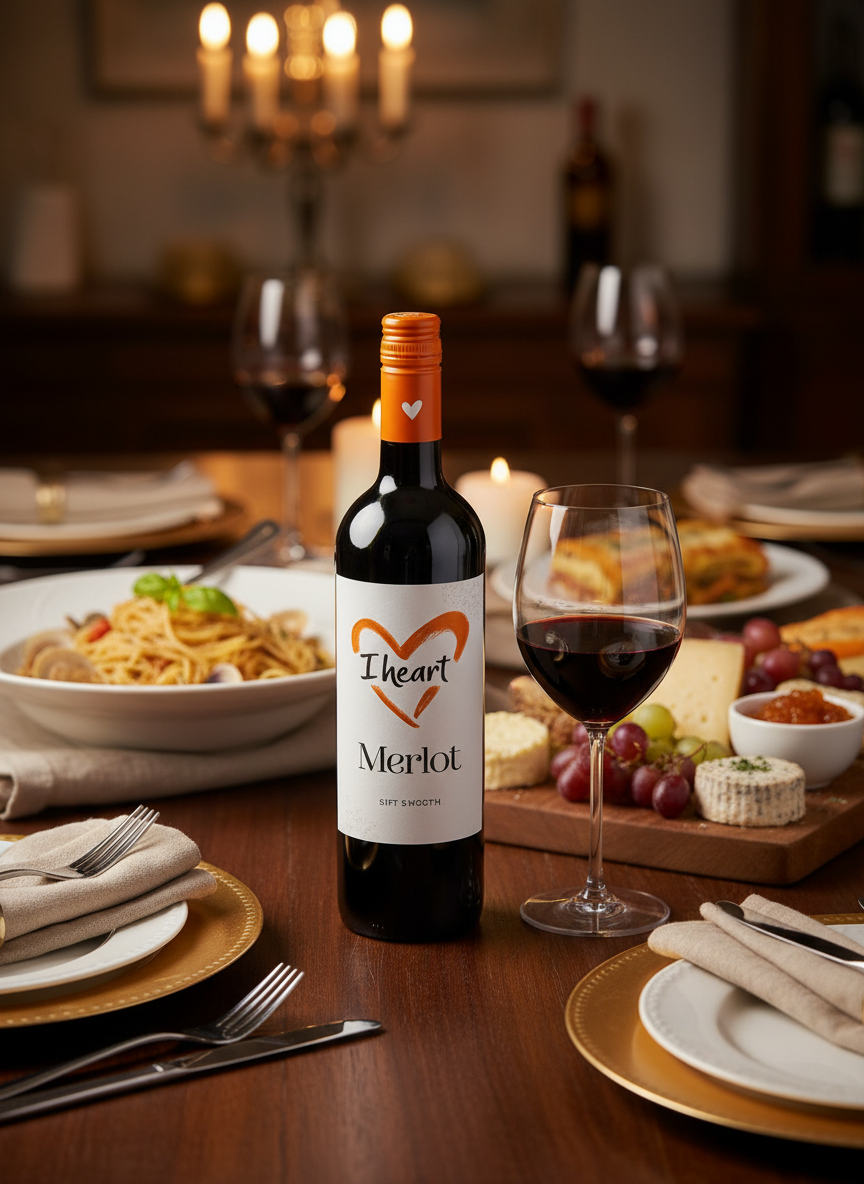 I Heart Merlot Red Wine 75cl Bottle