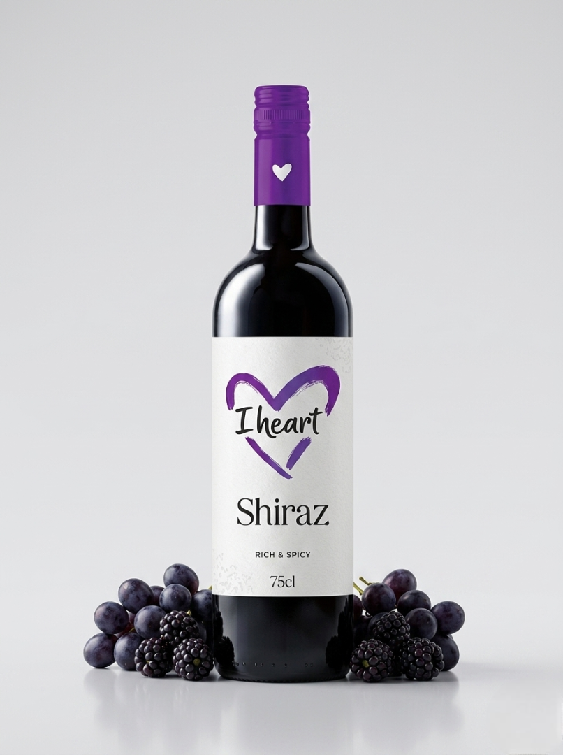 I Heart Shiraz Red Wine 75cl Bottle