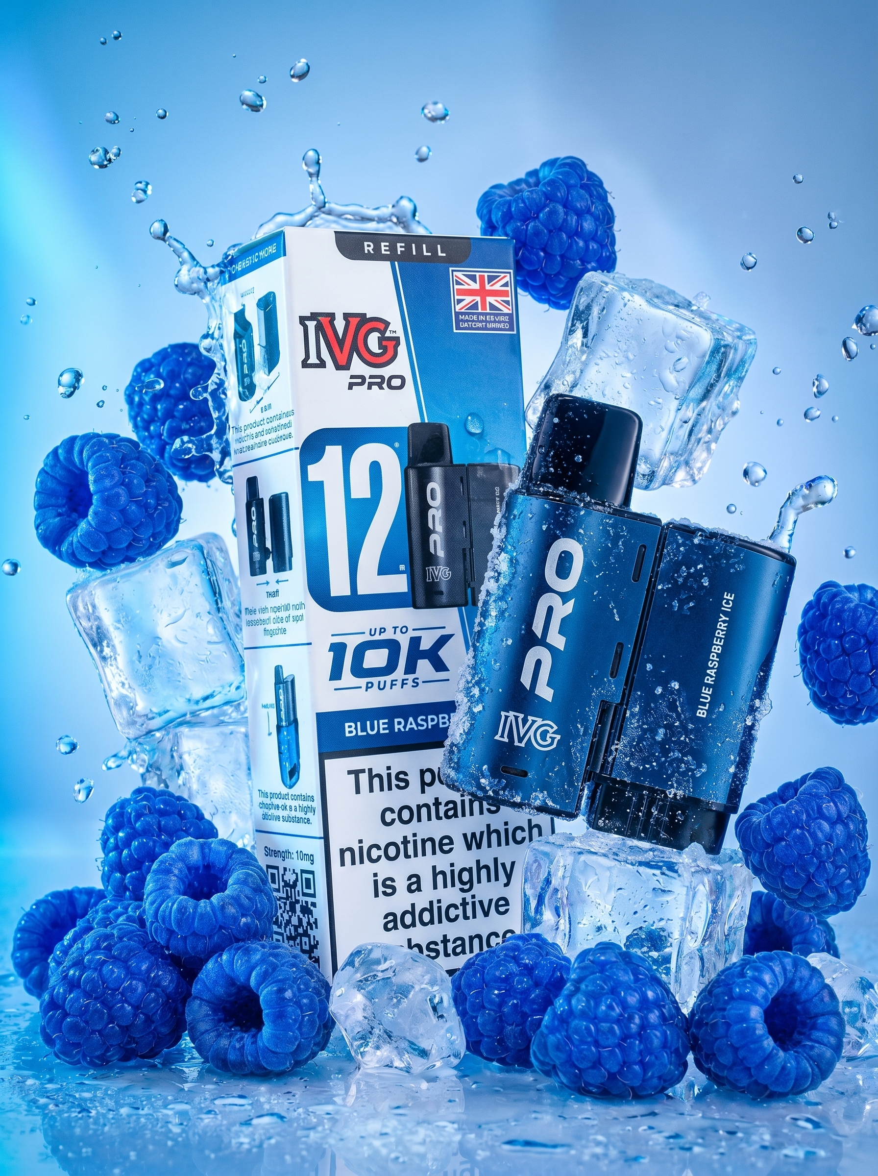 IVG Pro Blue Raspberry Ice Refill Pod 12ml 20mg/ml
