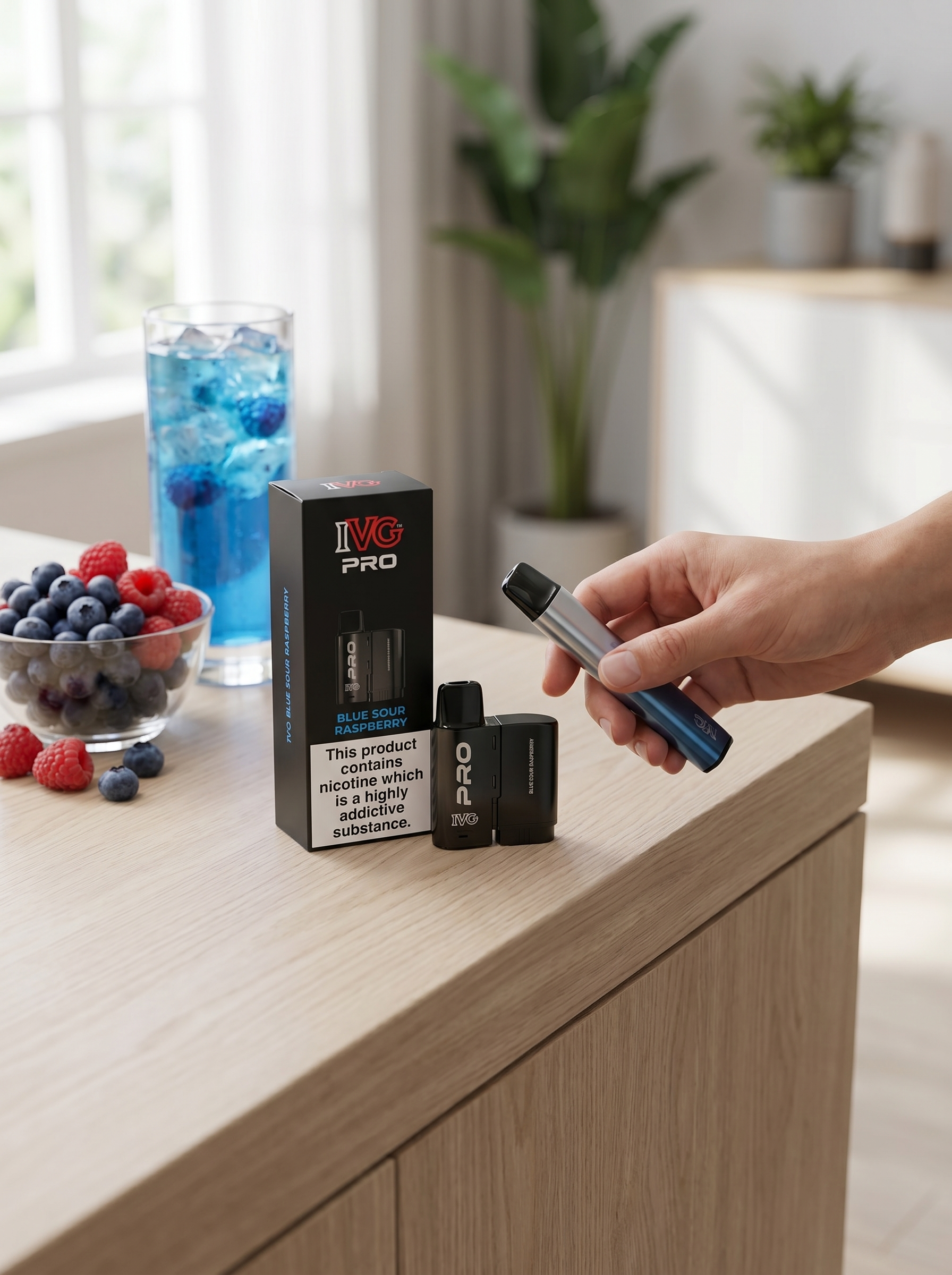 IVG Pro Blue Sour Raspberry Prefilled Pod 12ml 20mg/ml