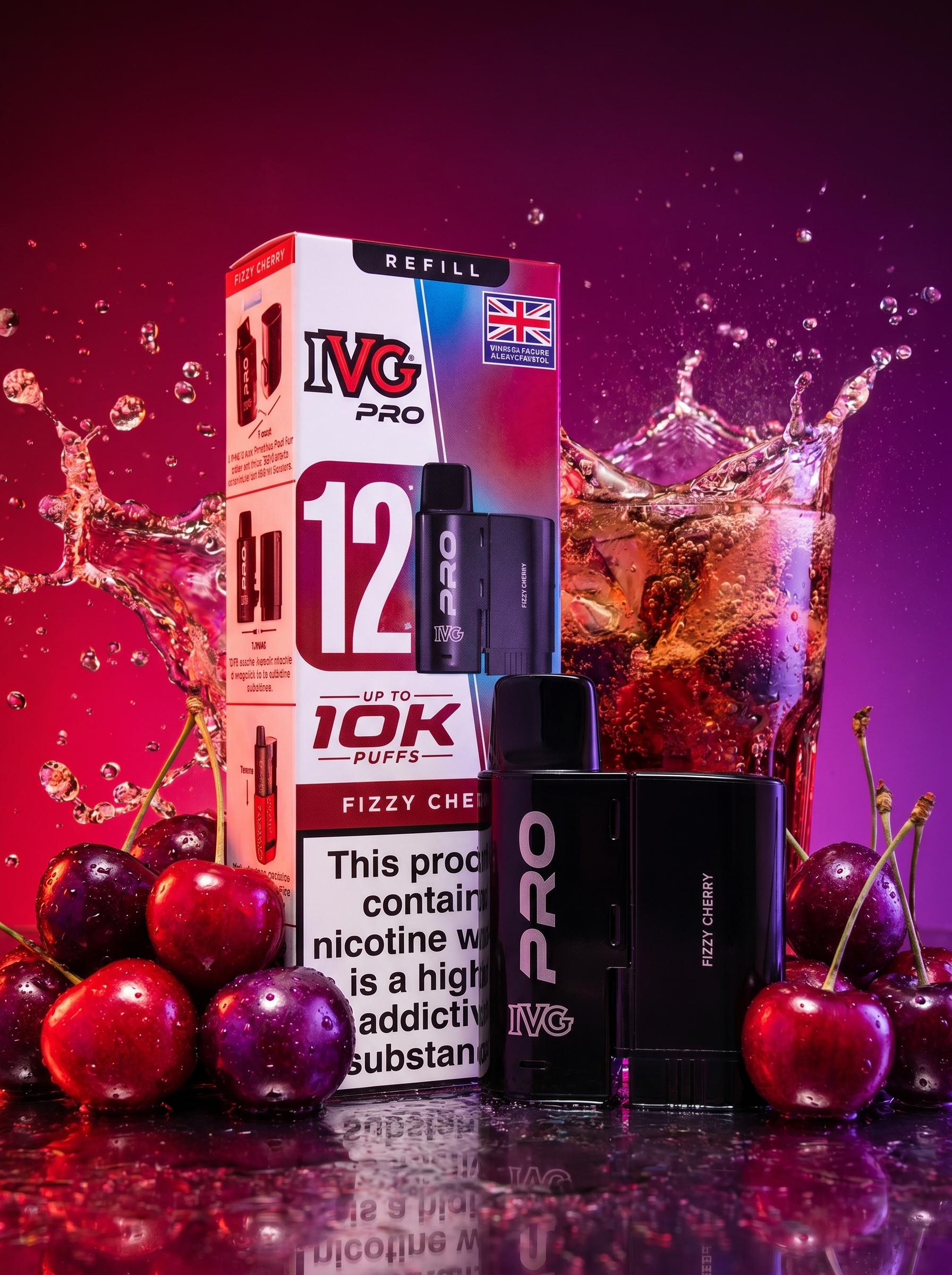IVG Pro Fizzy Cherry Refill Pod 12ml 20mg/ml