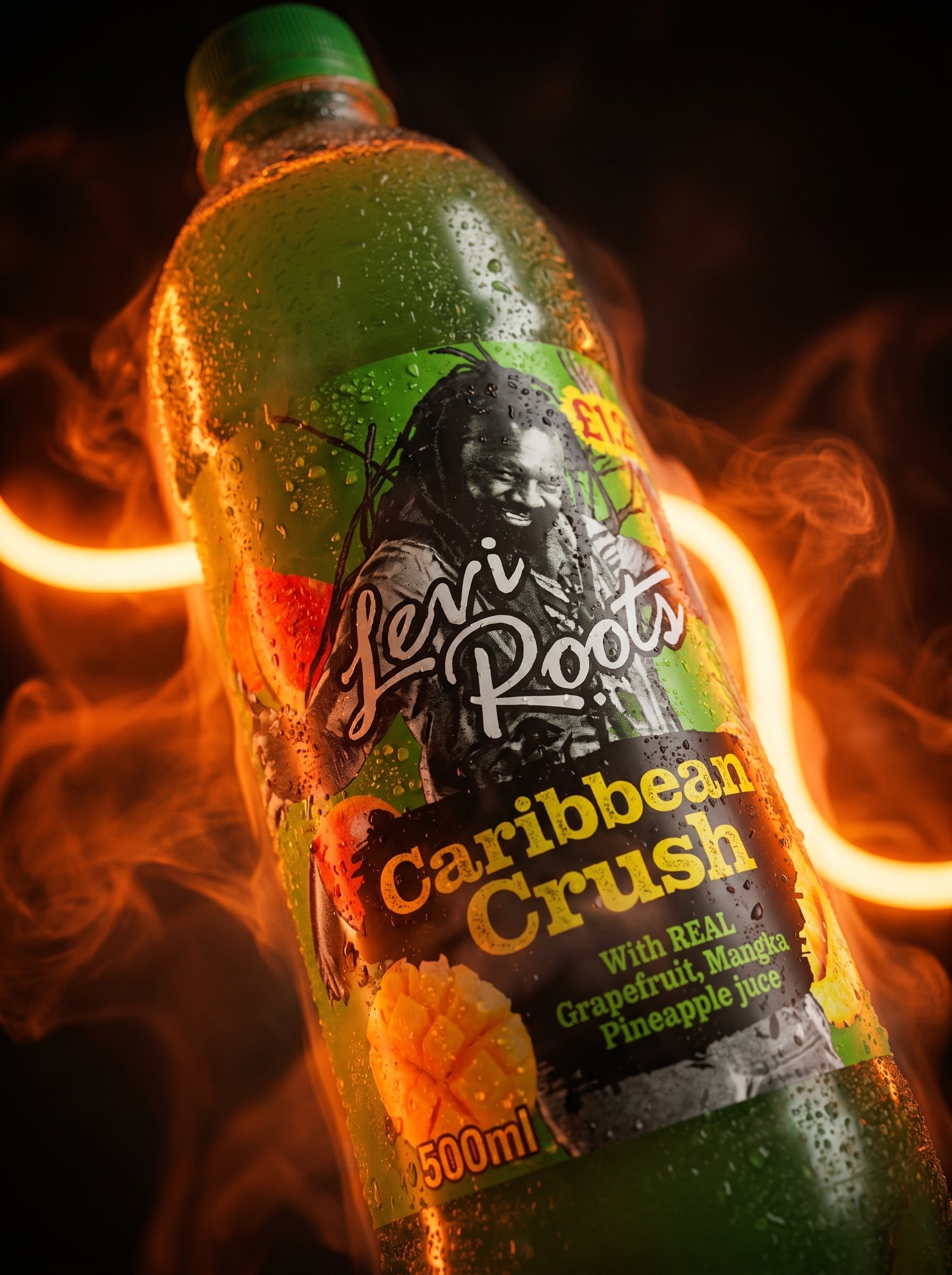 Levi Roots Caribbean Crush Soft Drink 500ml Bottle