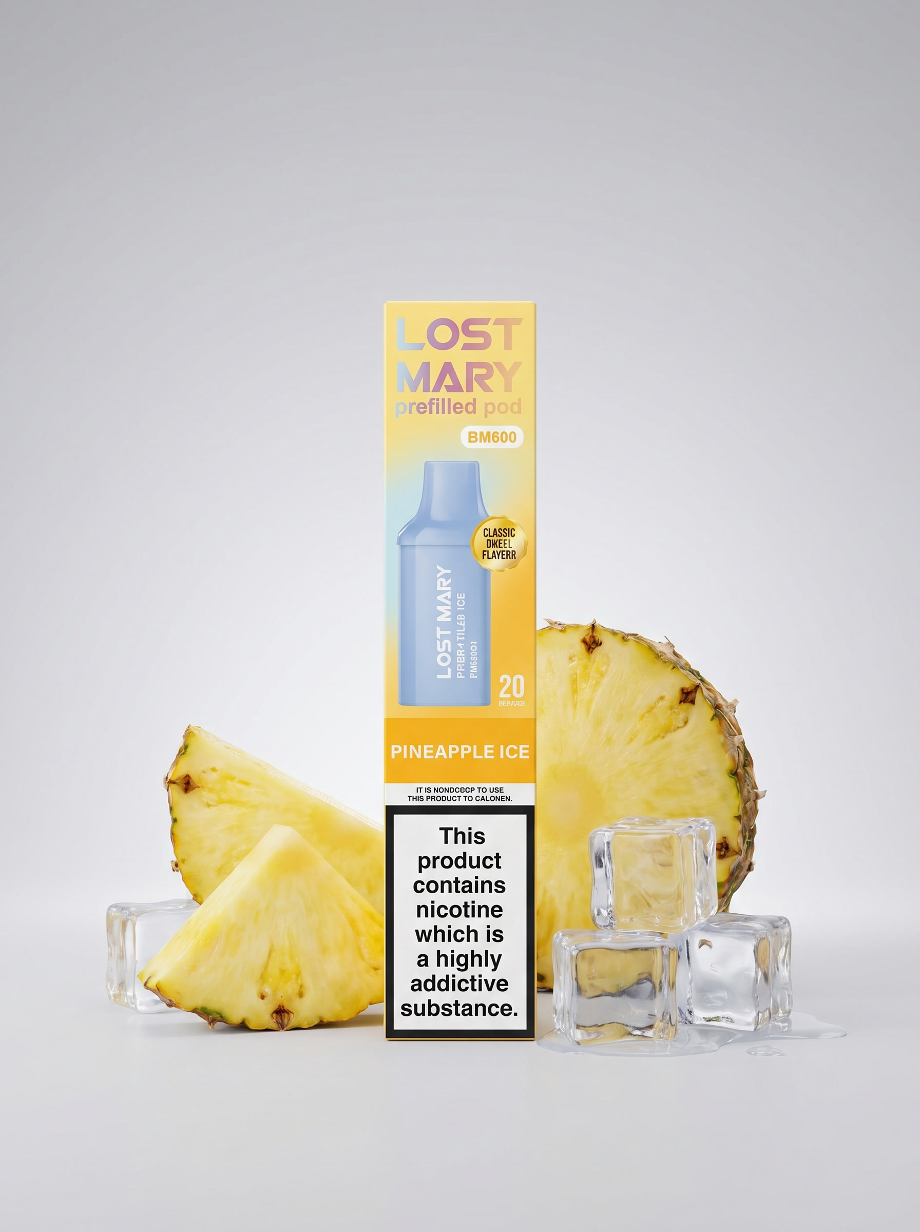 Lost Mary BM600 Pineapple Ice Prefilled Pod 20mg/ml