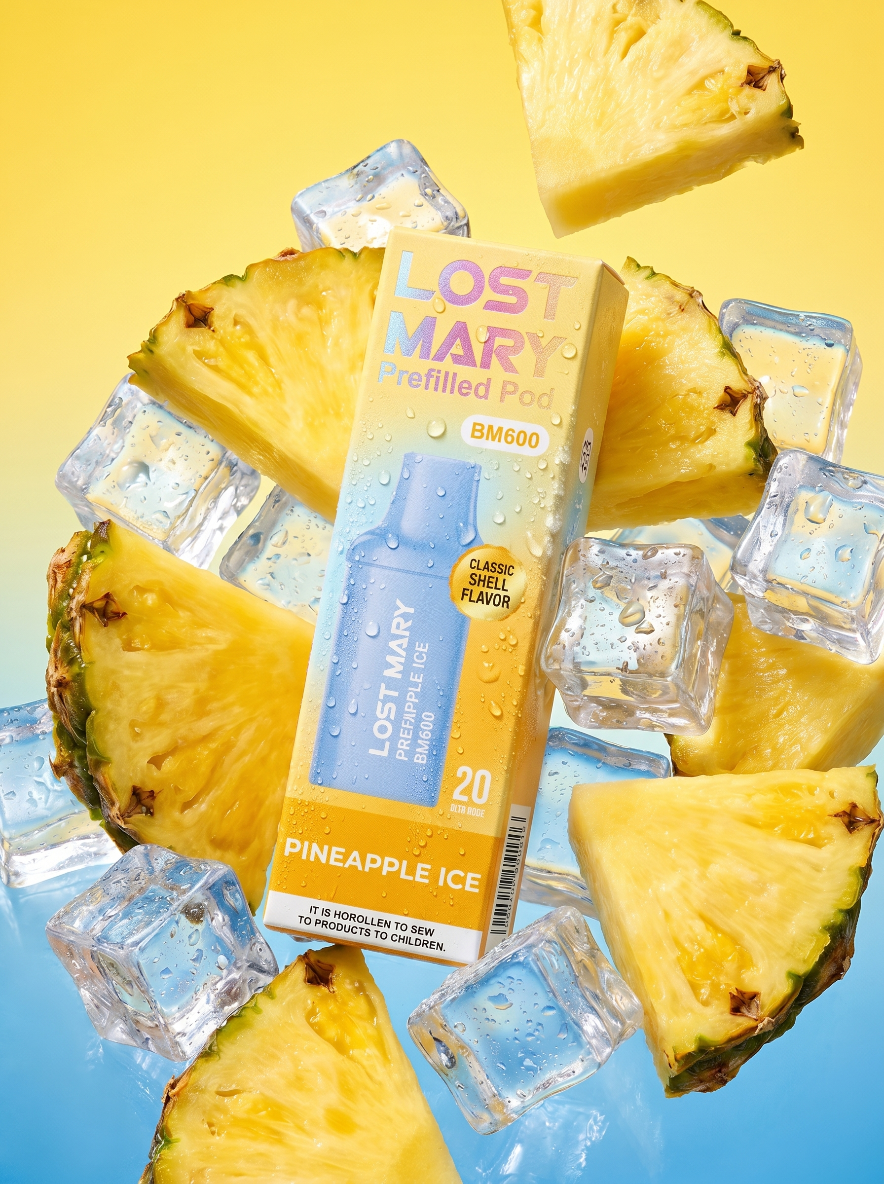 Lost Mary BM600 Pineapple Ice Prefilled Pod 20mg/ml