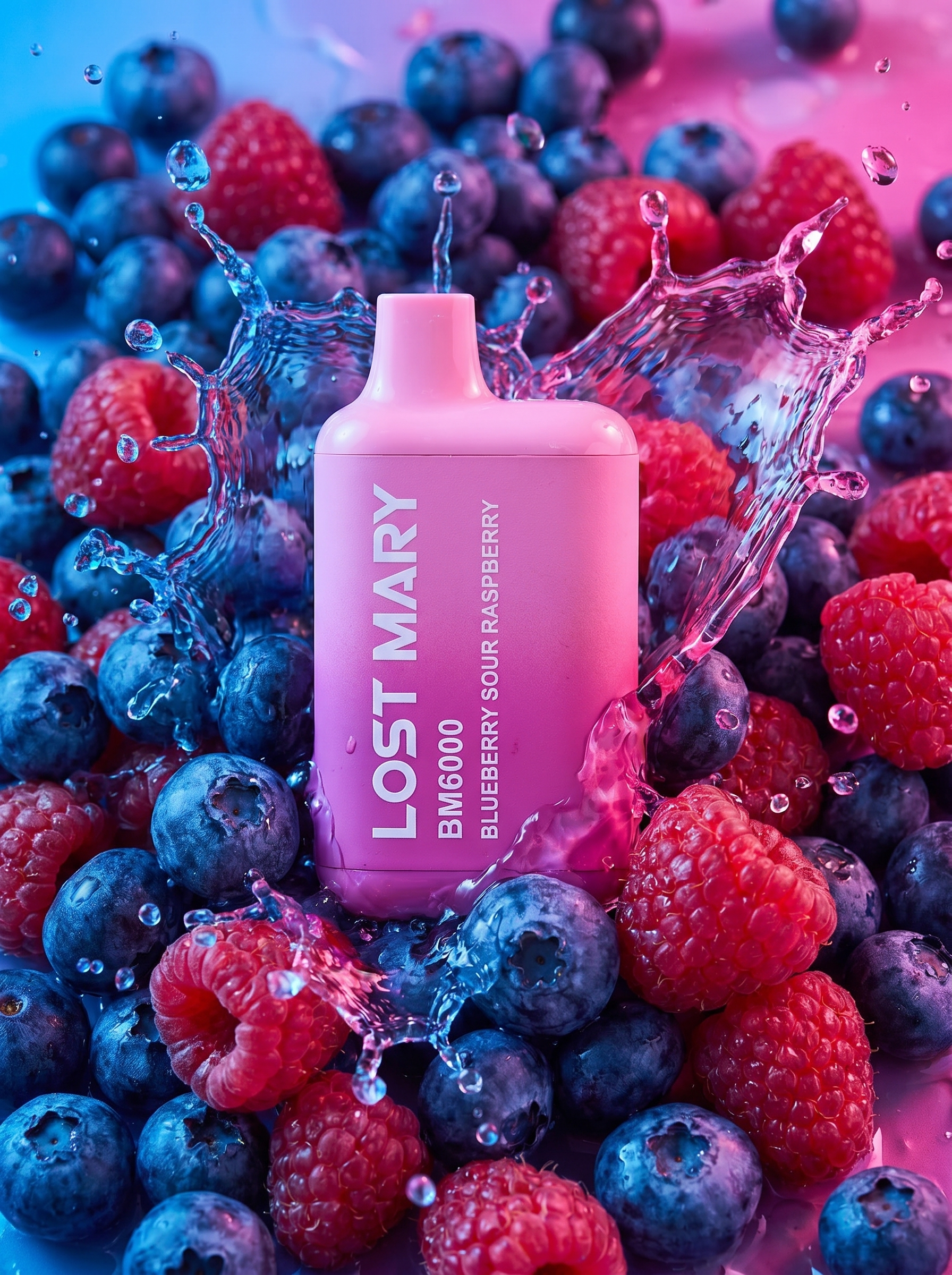 Lost Mary BM6000 Blueberry Sour Raspberry Refillable Pod Kit 20mg/ml