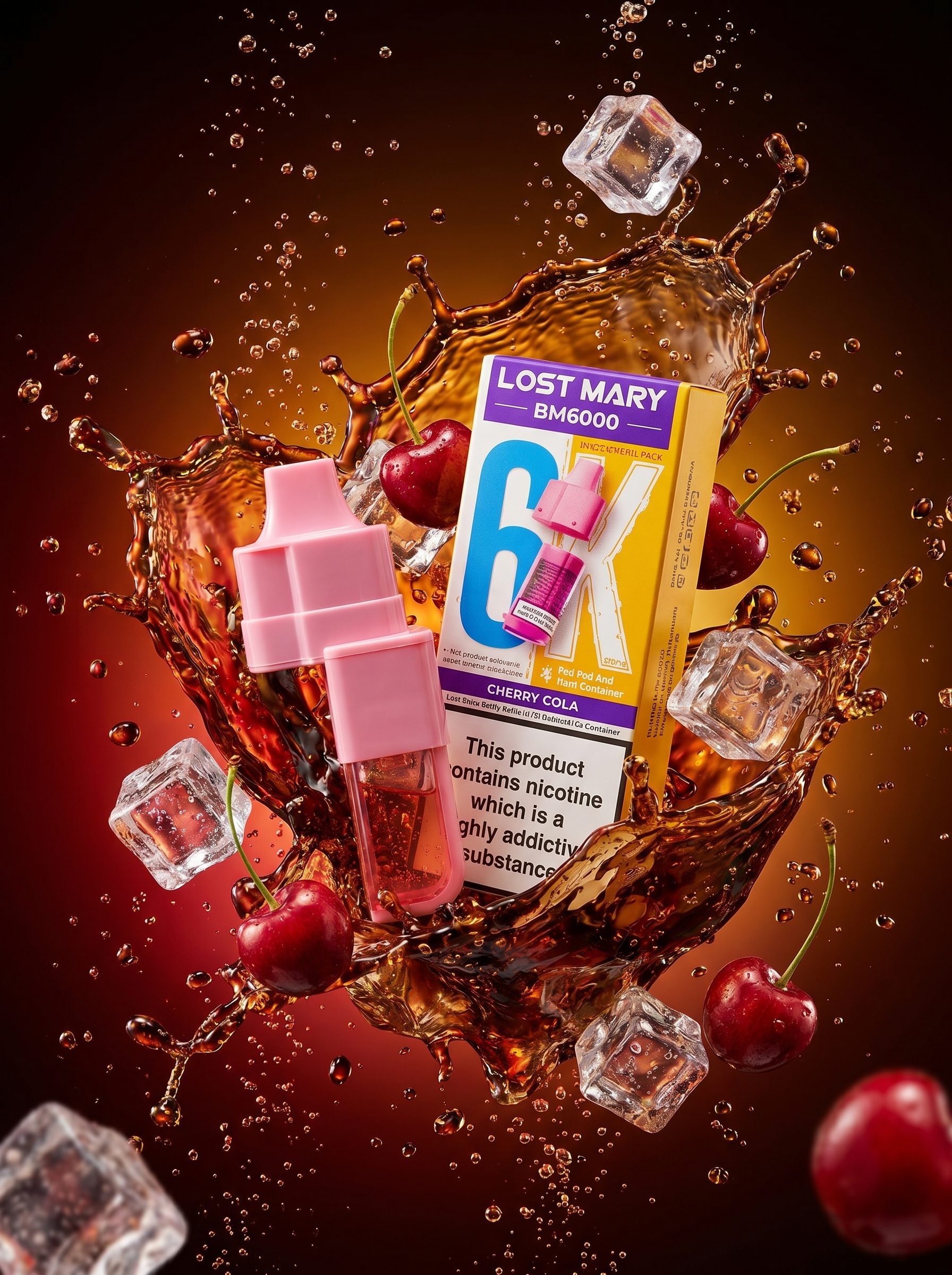 Lost Mary BM6000 Cherry Cola Refill Pack 20mg/ml