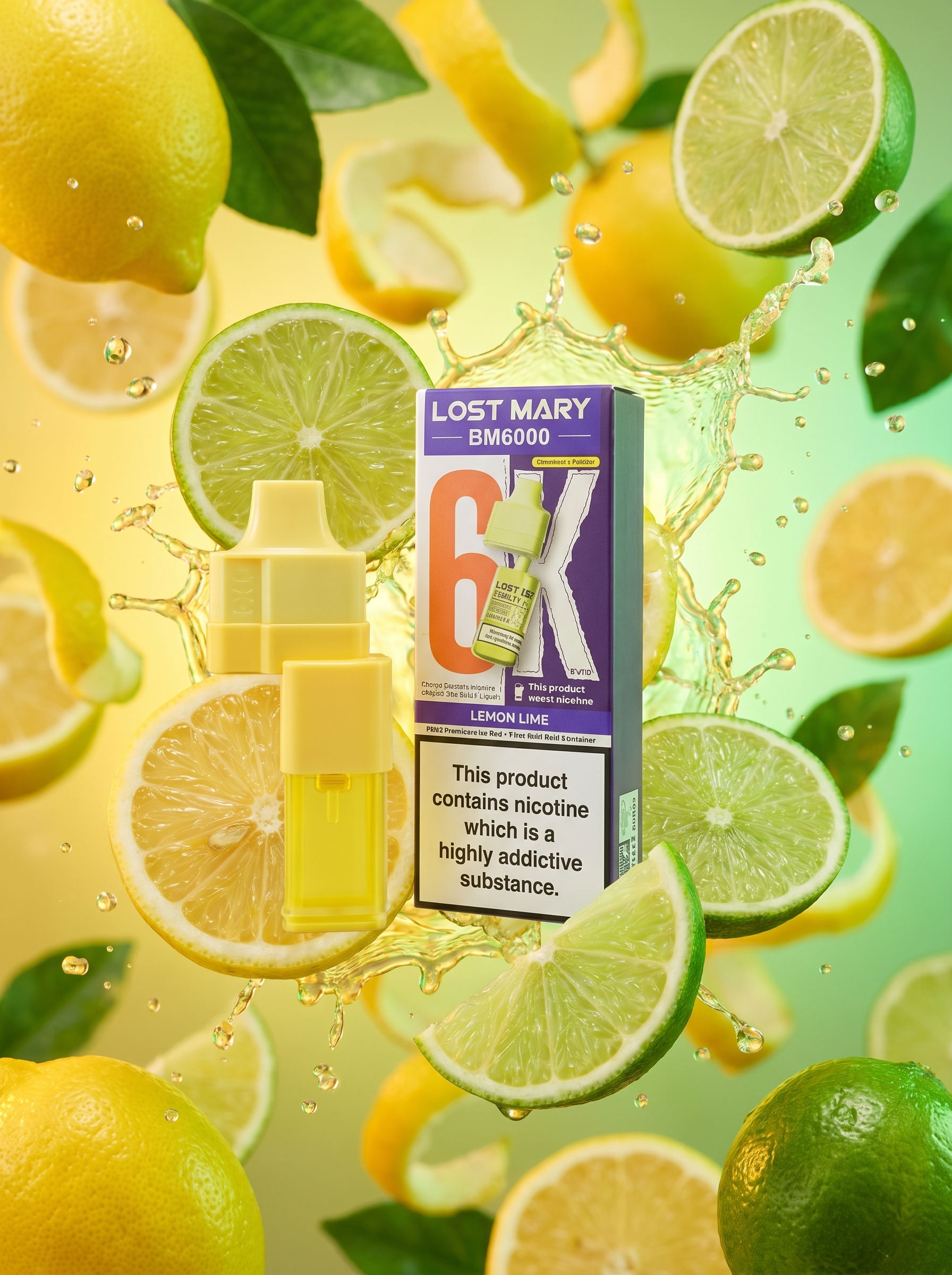 Lost Mary BM6000 Lemon Lime Refill Pack 20mg/ml