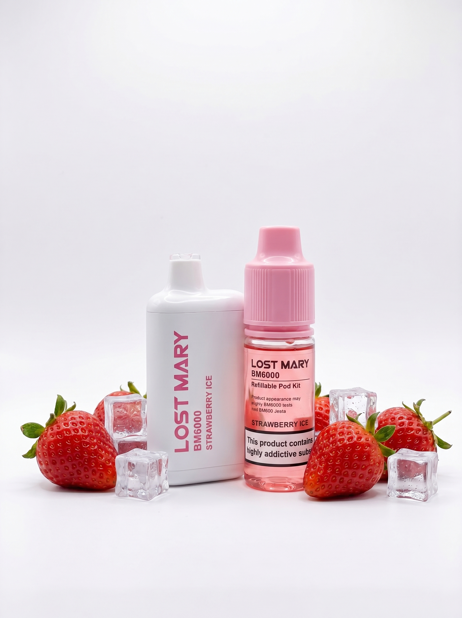 Lost Mary BM6000 Strawberry Ice Refillable Pod Kit 20mg/ml