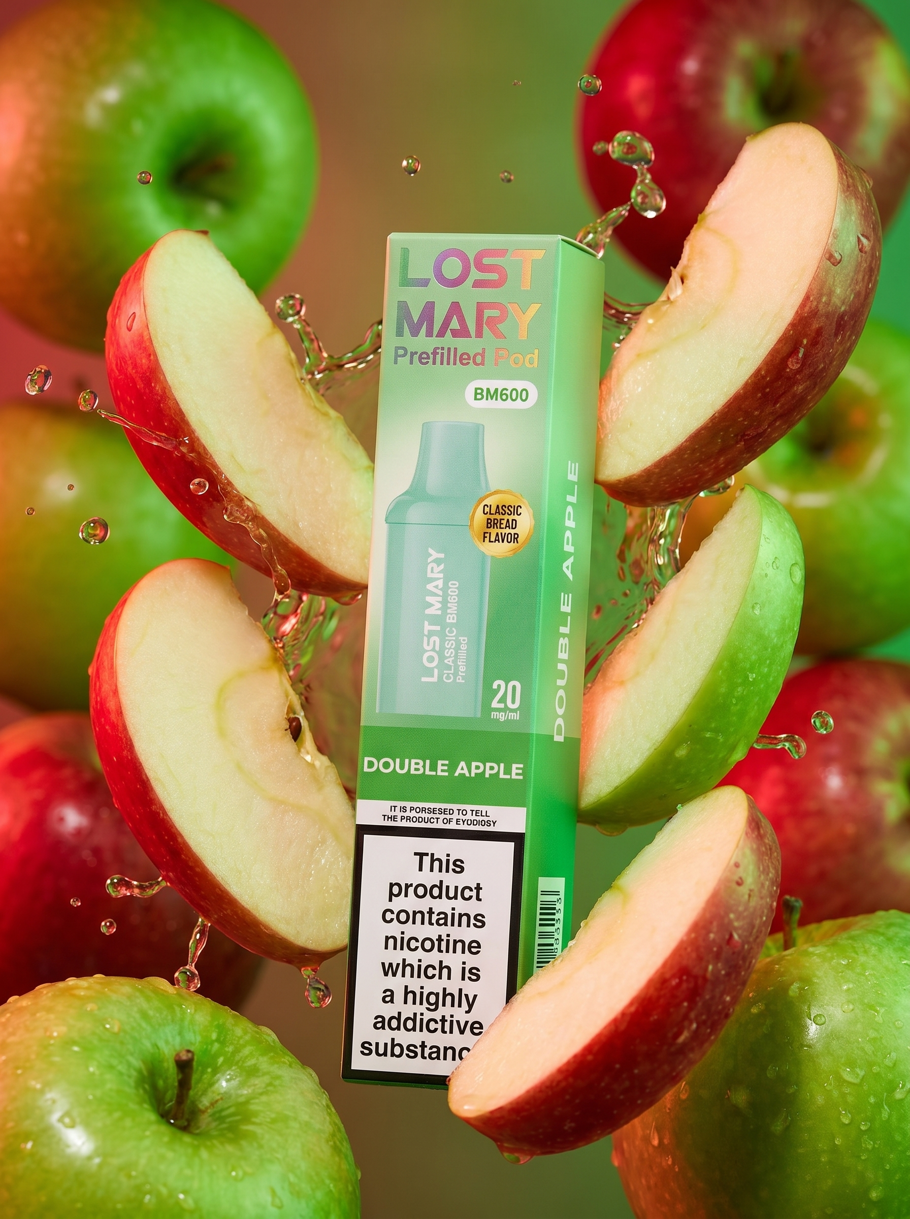 Lost Mary Classic BM600 Double Apple Prefilled Pod 20mg/ml