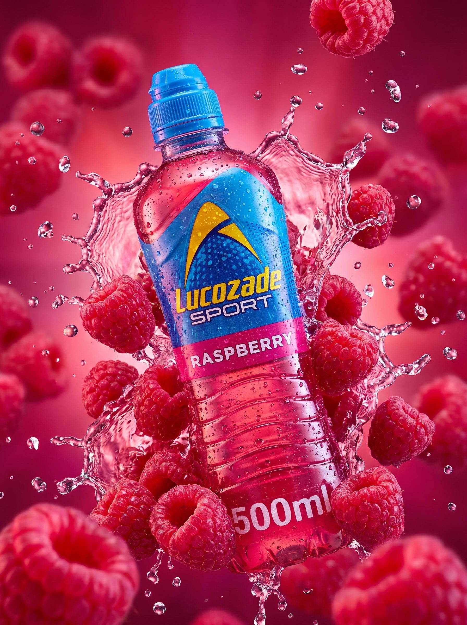 Lucozade Sport Raspberry Drink 500ml Bottle