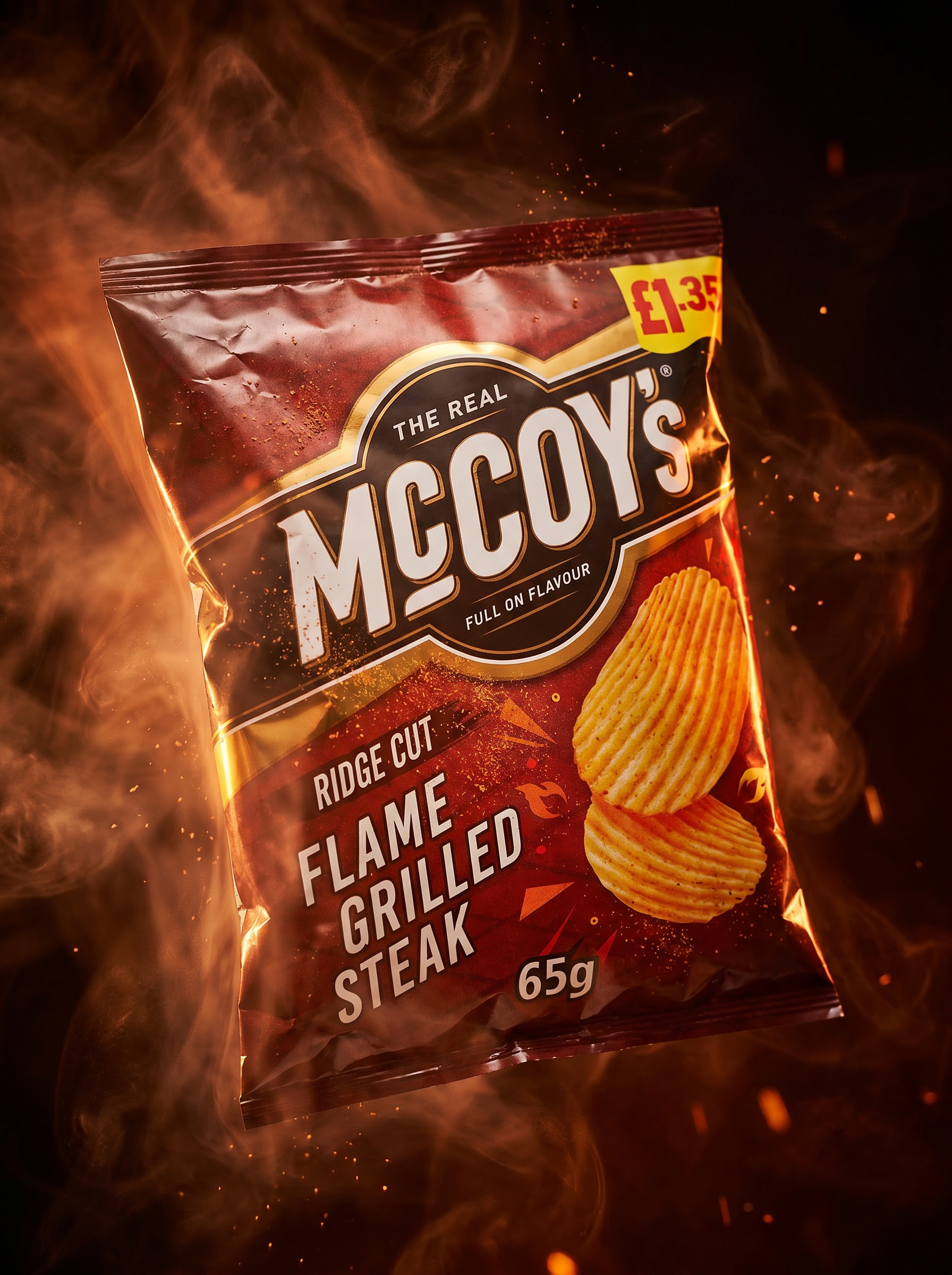 McCoy's Flame Grilled Steak Crisps 65g