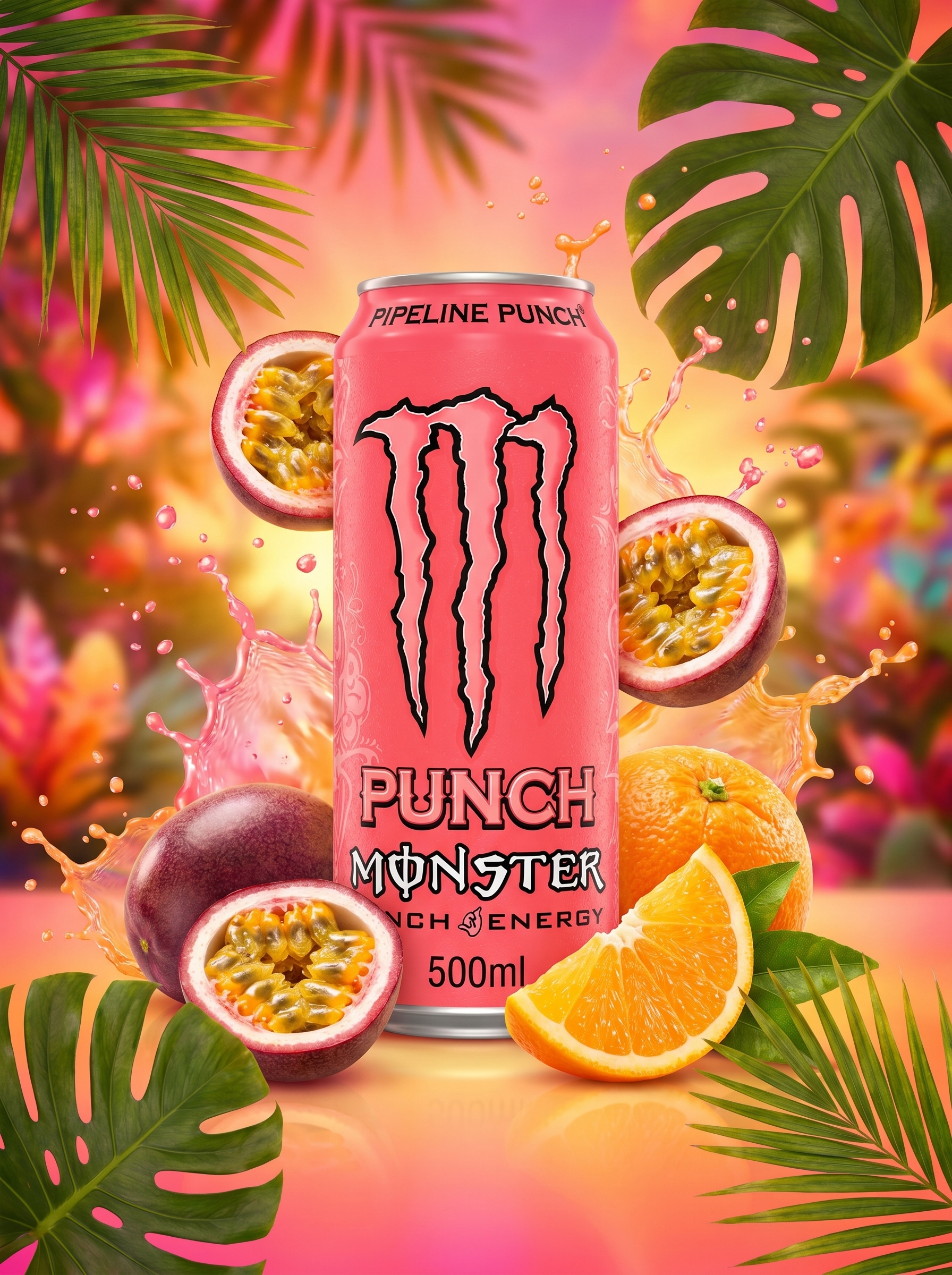 Monster Energy Pipeline Punch Energy Drink 500ml Can