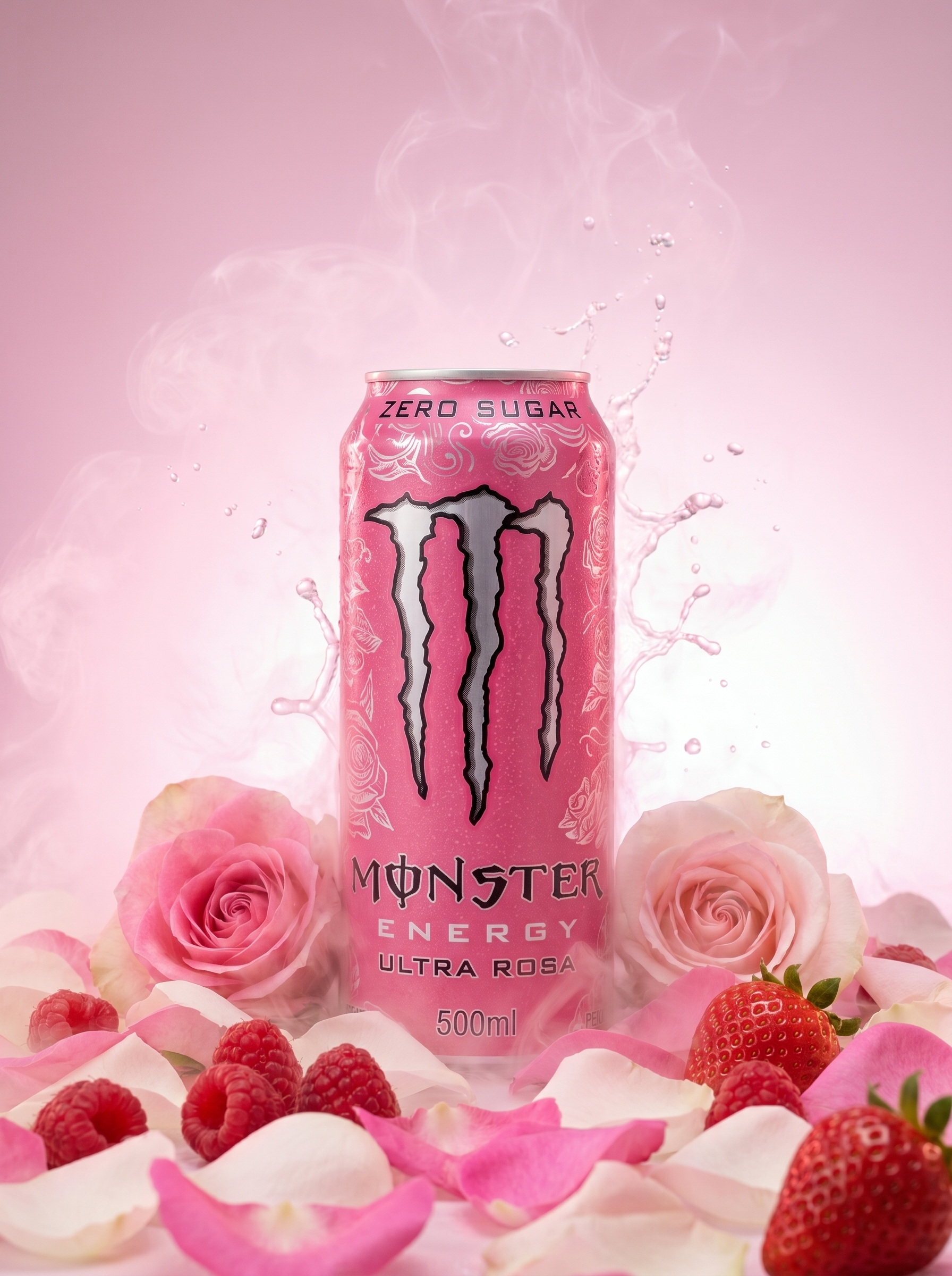 Monster Energy Ultra Rosa Zero Sugar Energy Drink 500ml Can