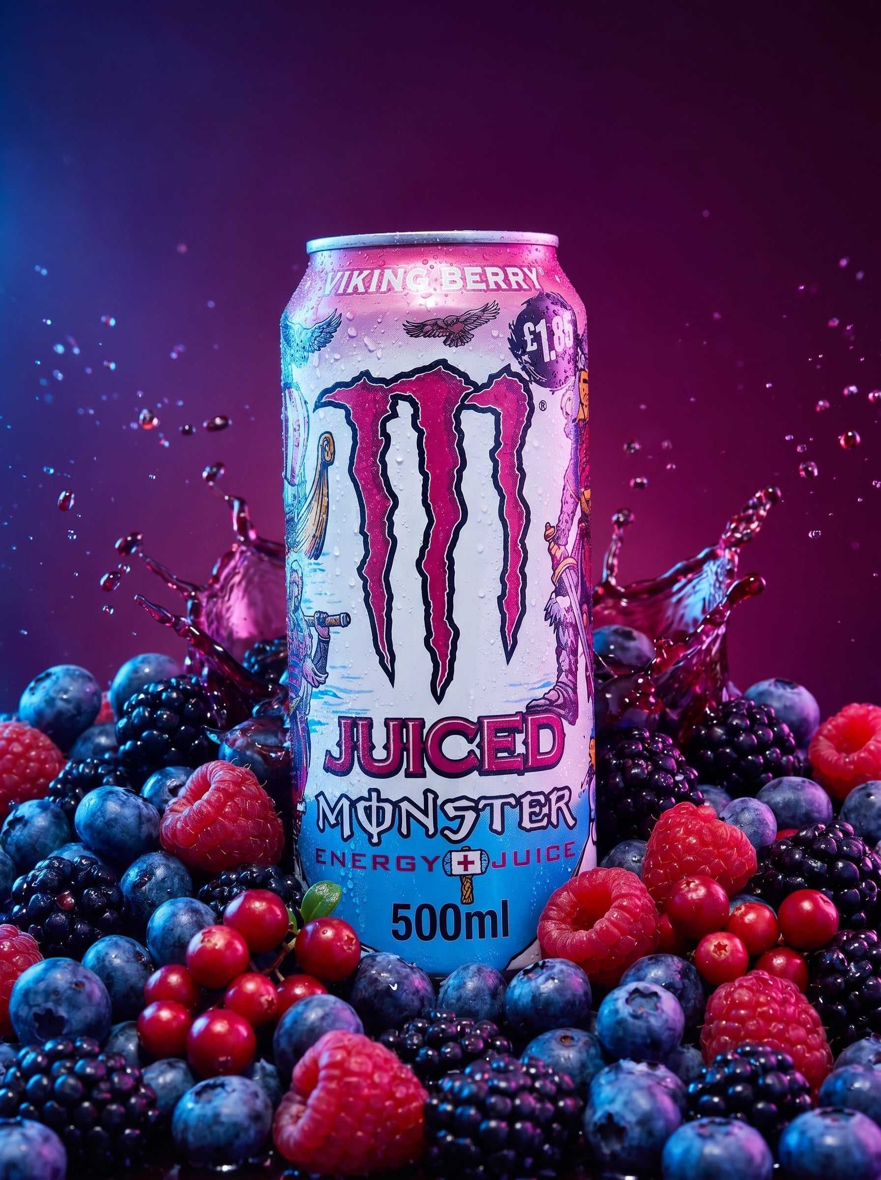 Monster Energy Viking Berry Energy Drink 500ml Can