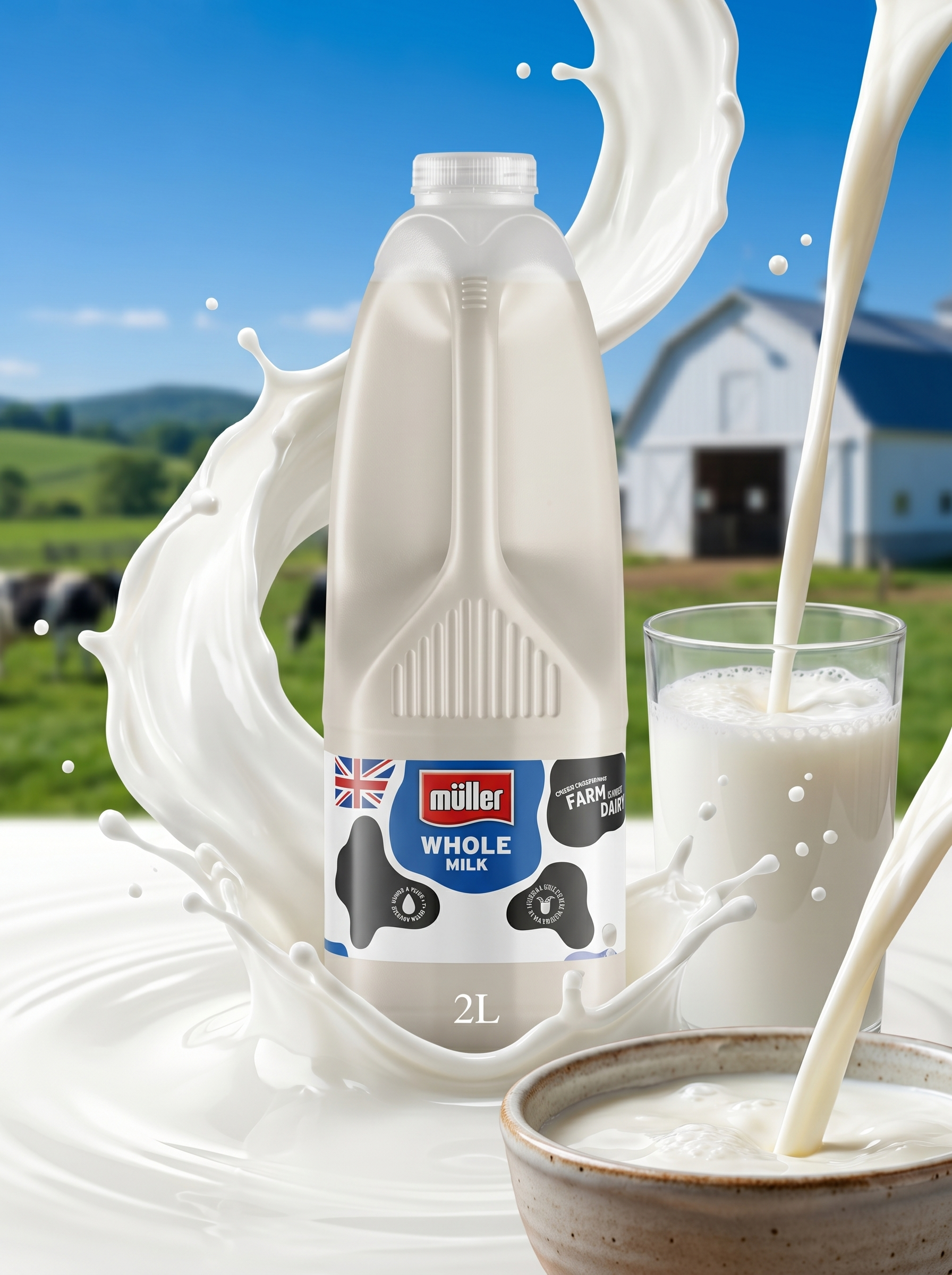 Müller Müllerlicious Whole Milk 2 Litre