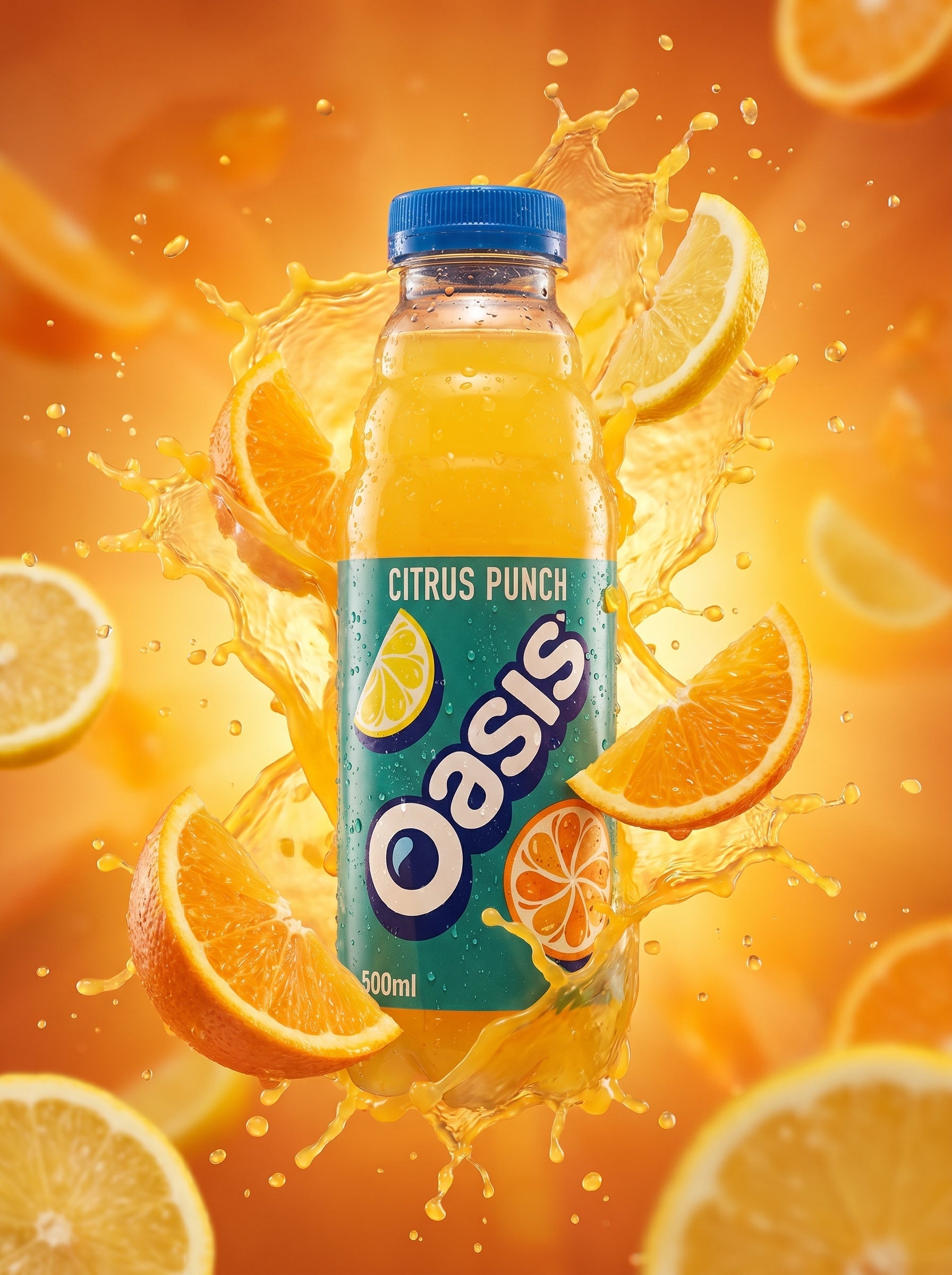 Oasis Citrus Punch Juice Drink 500ml Bottle