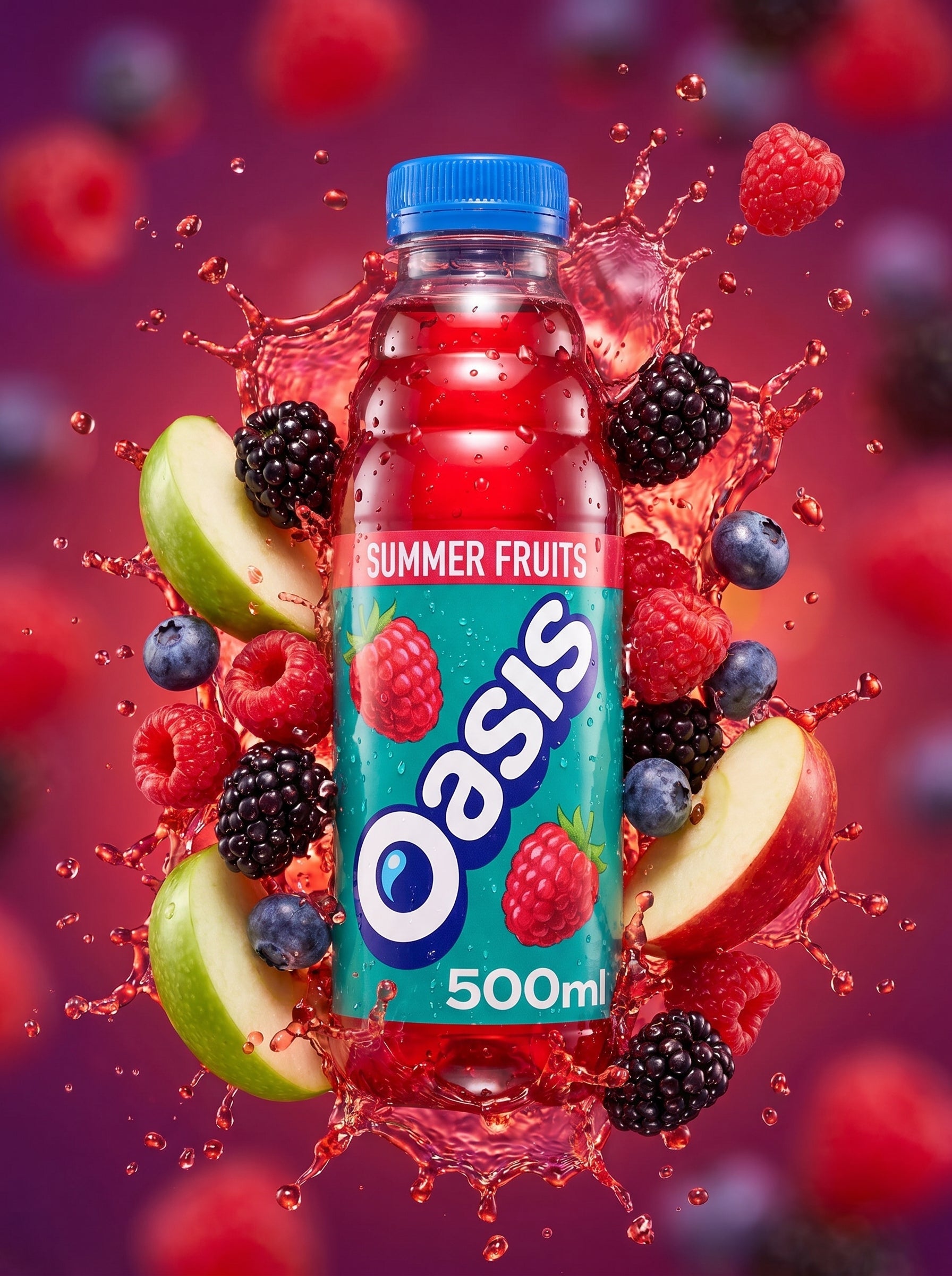 Oasis Summer Fruits Juice Drink 500ml Bottle