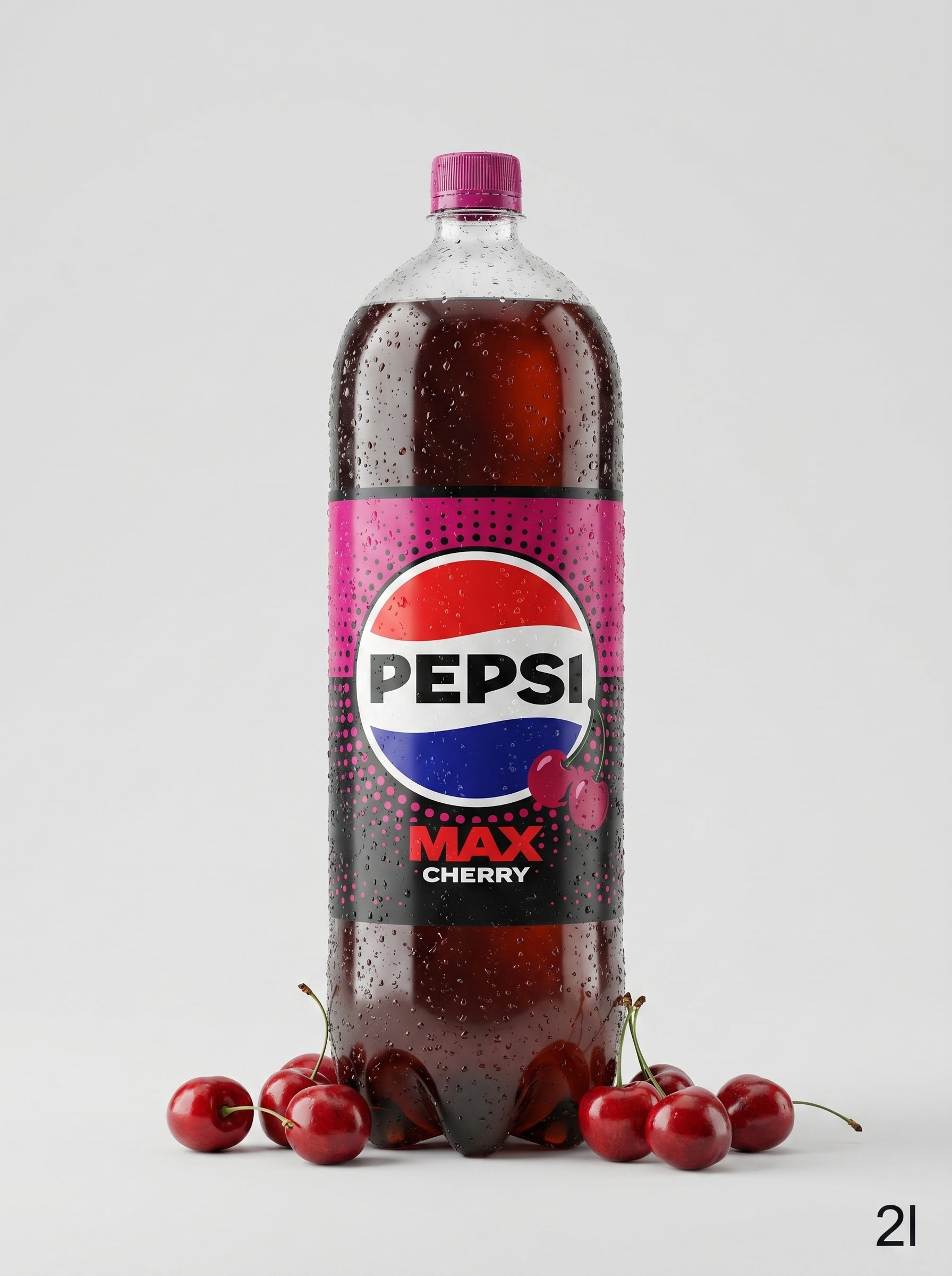 Pepsi Max Cherry No Sugar Soft Drink 330ml Bottle