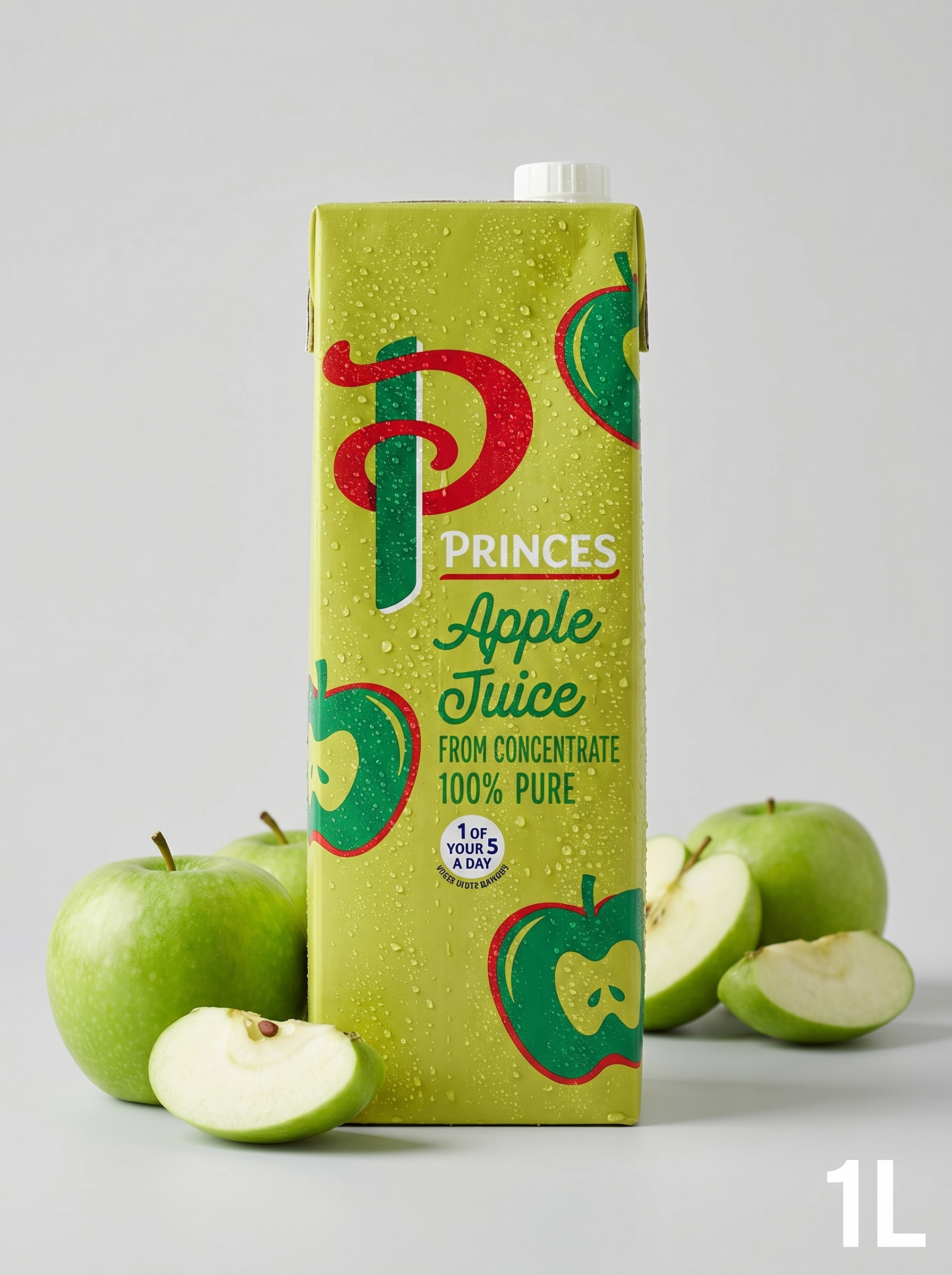Princes Apple Juice from Concentrate 1 Litre Carton