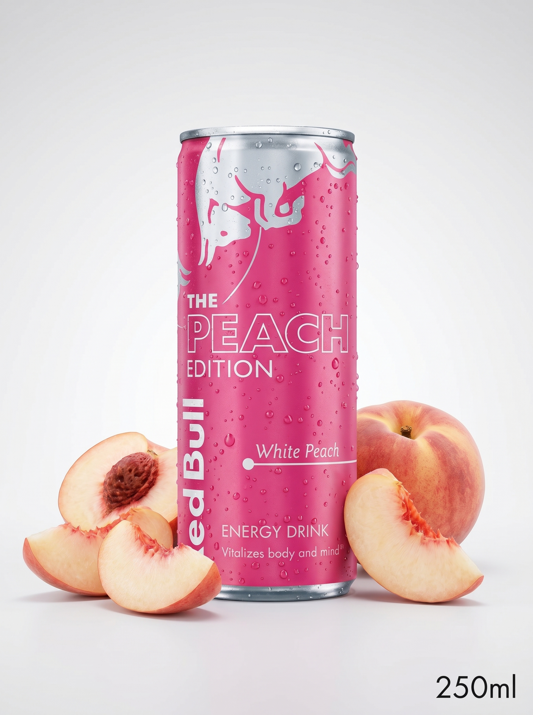 Red Bull Peach Edition White Peach Energy Drink 250ml Can