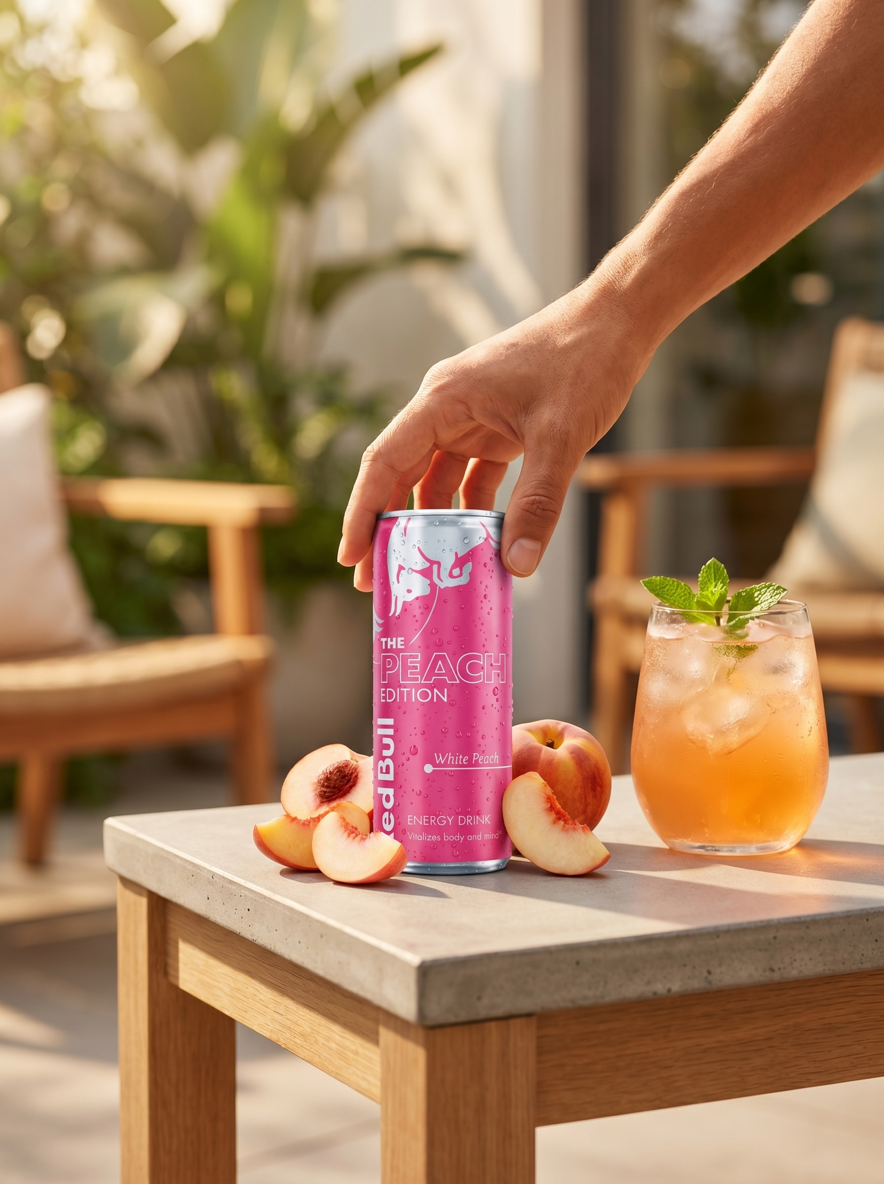 Red Bull Peach Edition White Peach Energy Drink 250ml Can