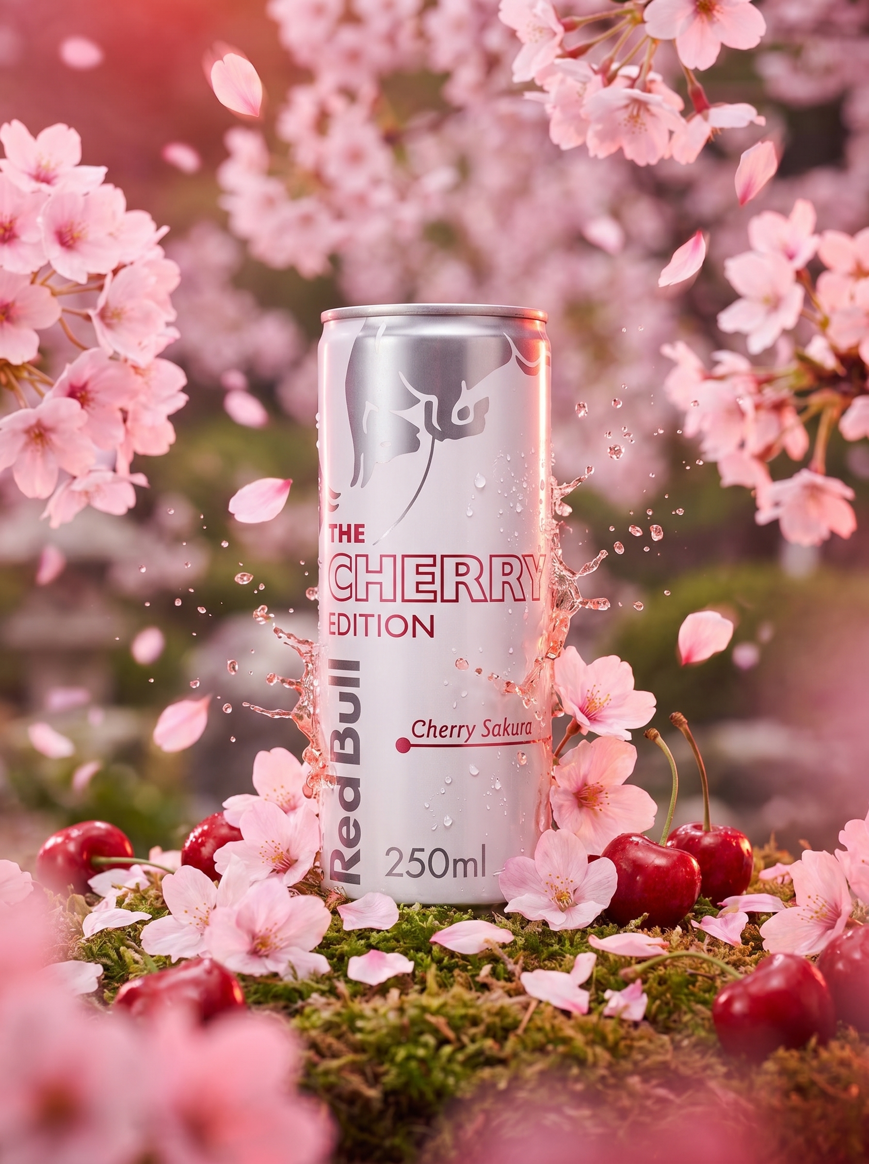 Red Bull Spring Edition Cherry Sakura Energy Drink 250ml Can