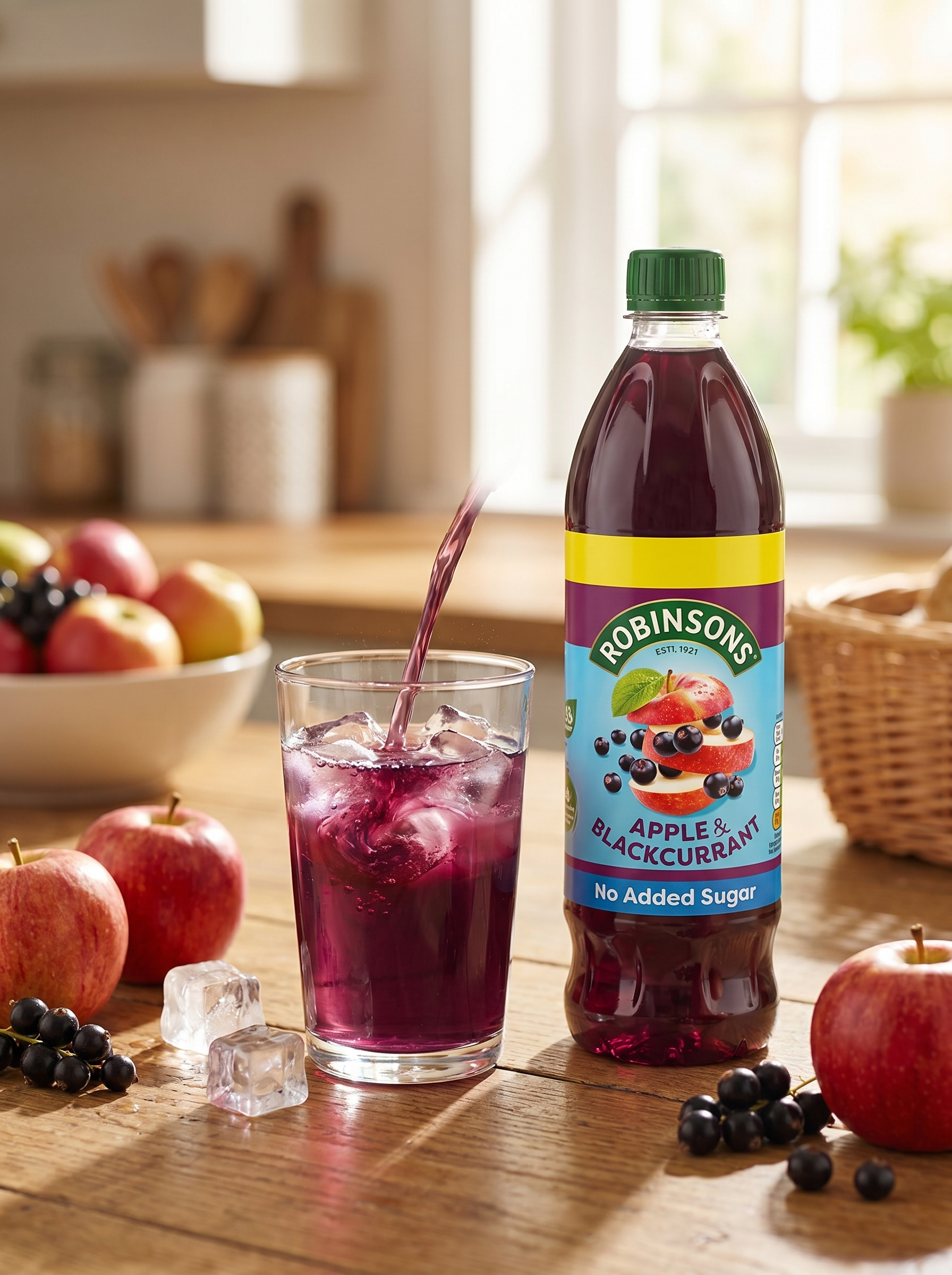Robinsons Apple & Blackcurrant No Added Sugar Squash PMP 750ml Bottle