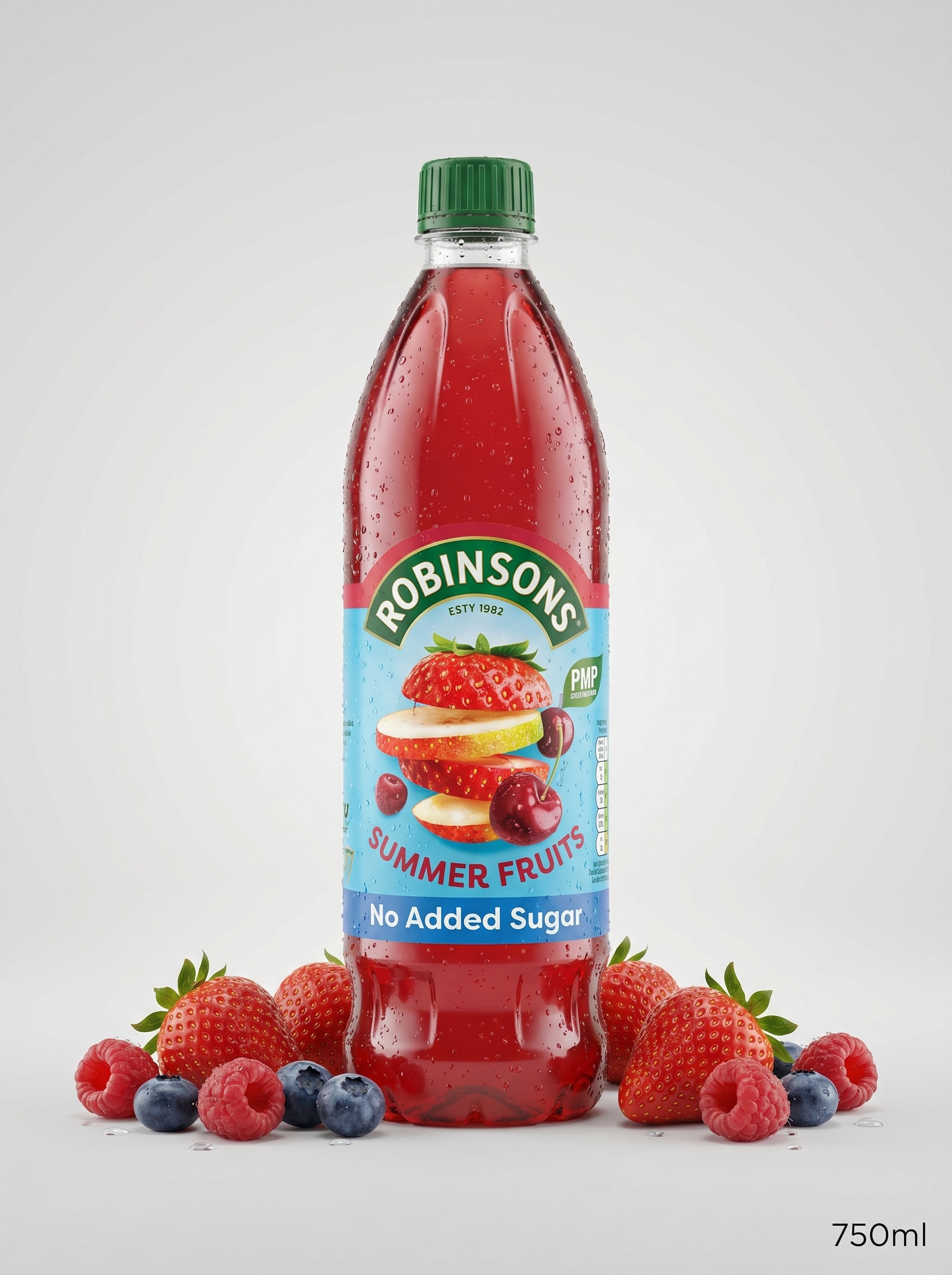 Robinsons Summer Fruits No Added Sugar Squash PMP 750ml Bottle
