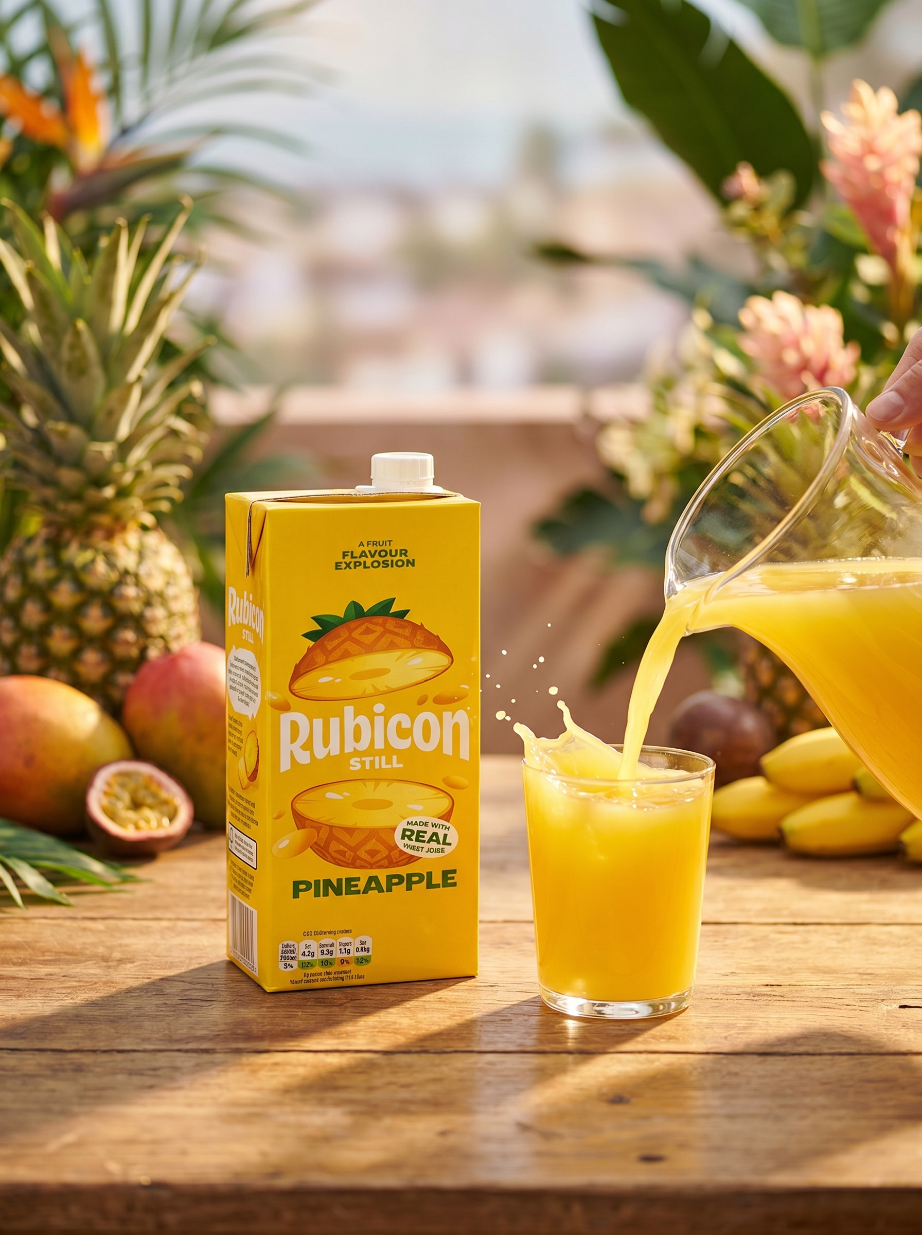 Rubicon Still Pineapple Juice Drink 1 Litre Carton