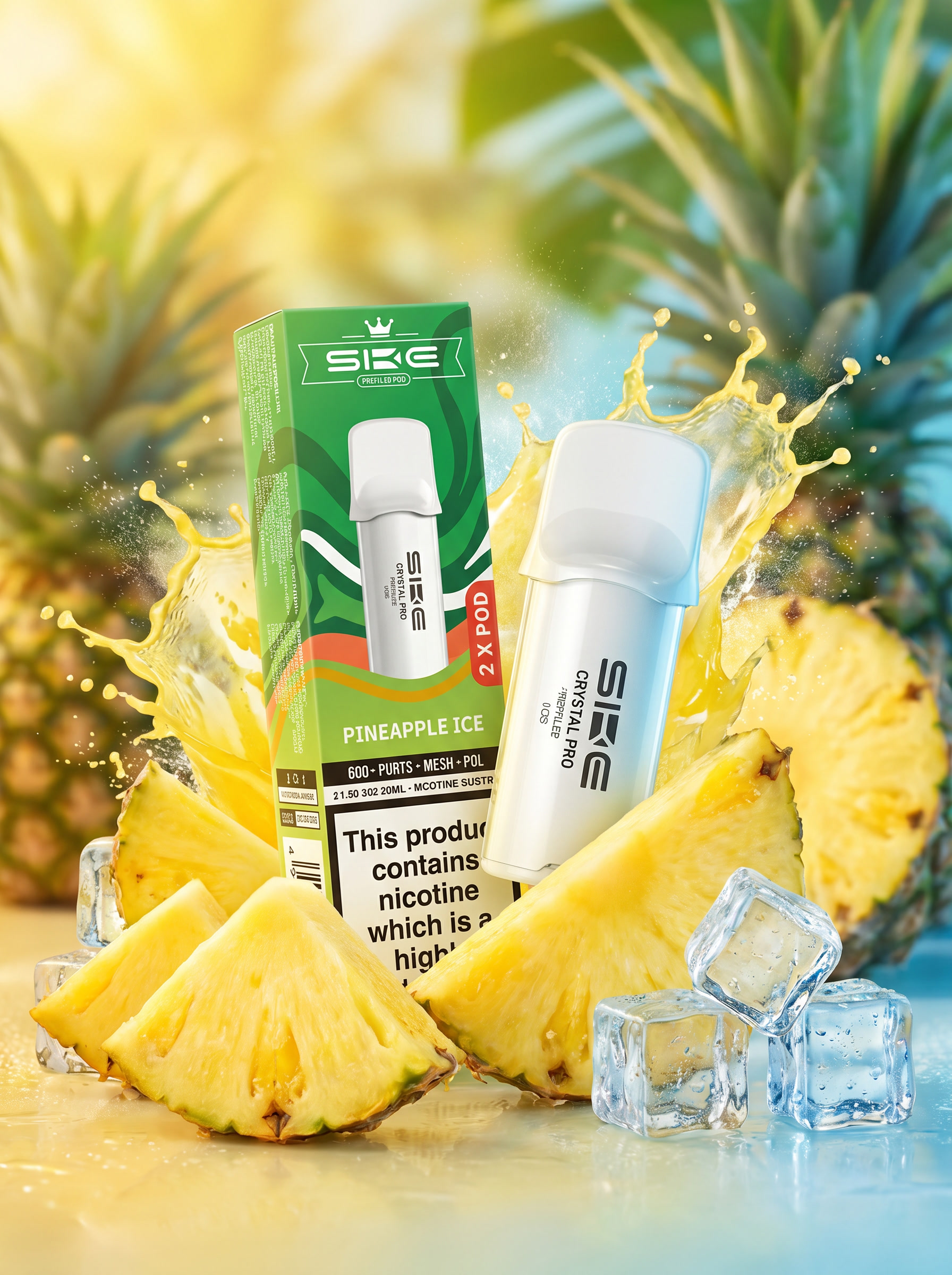 SKE 600 Pro 2 Pineapple Ice Prefilled Pod 20mg/ml