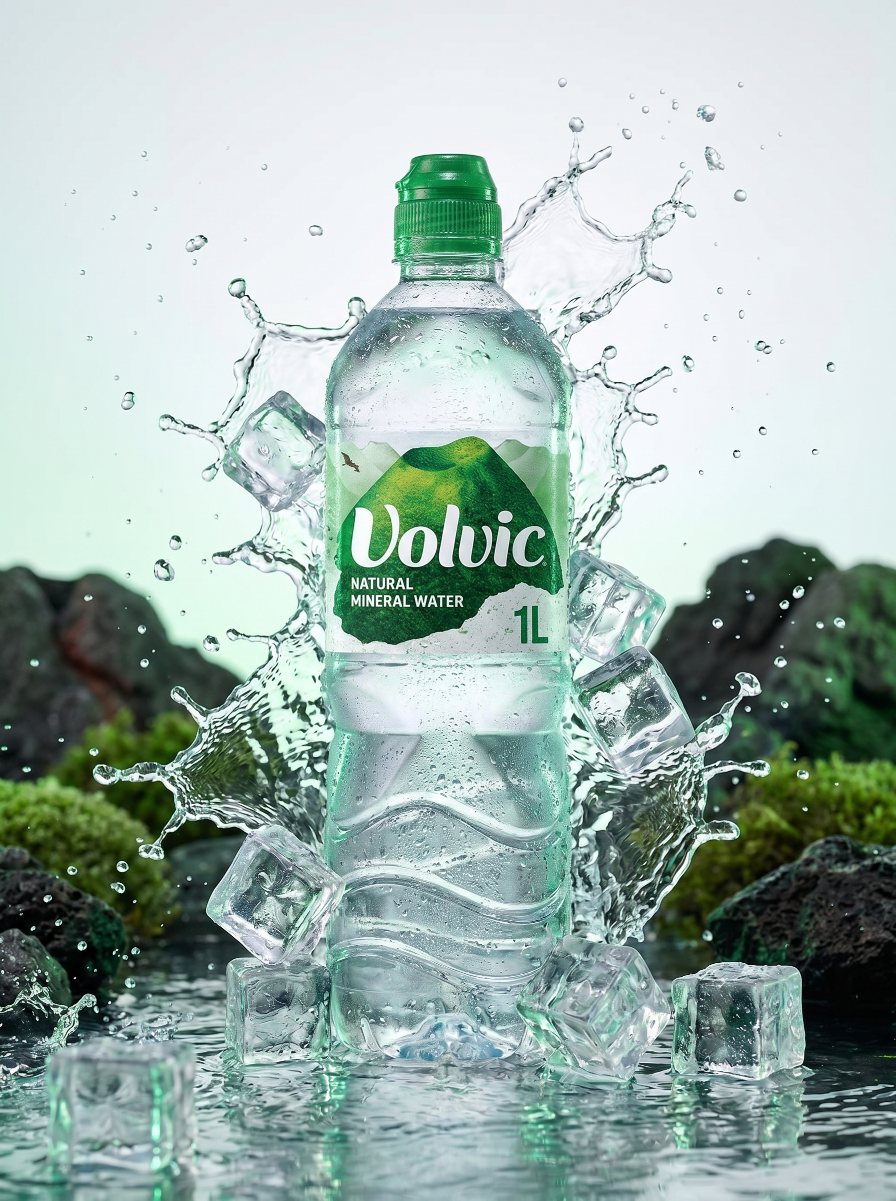 Volvic Natural Mineral Still Water 1L Bottle