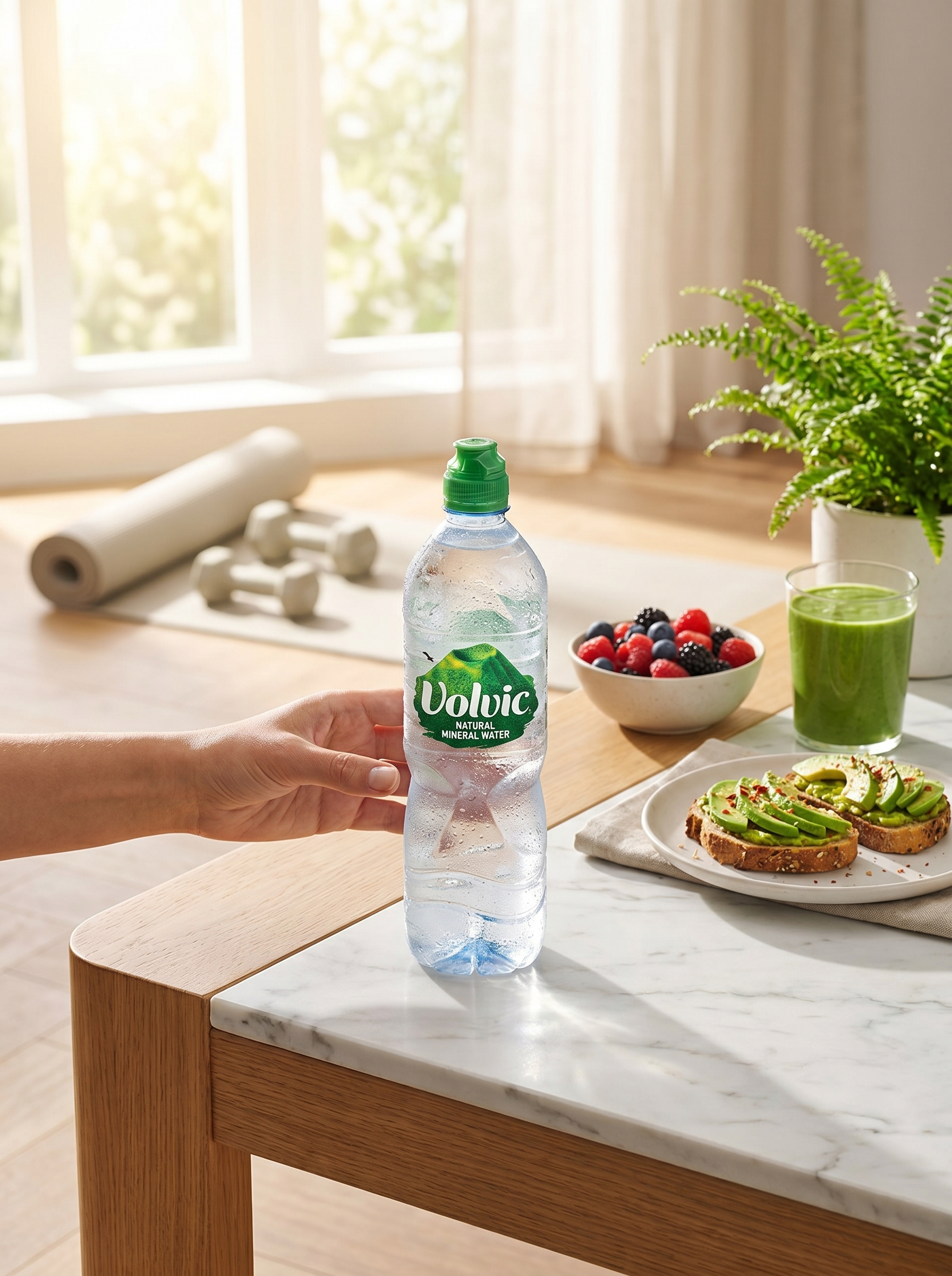 Volvic Natural Mineral Still Water 1L Bottle